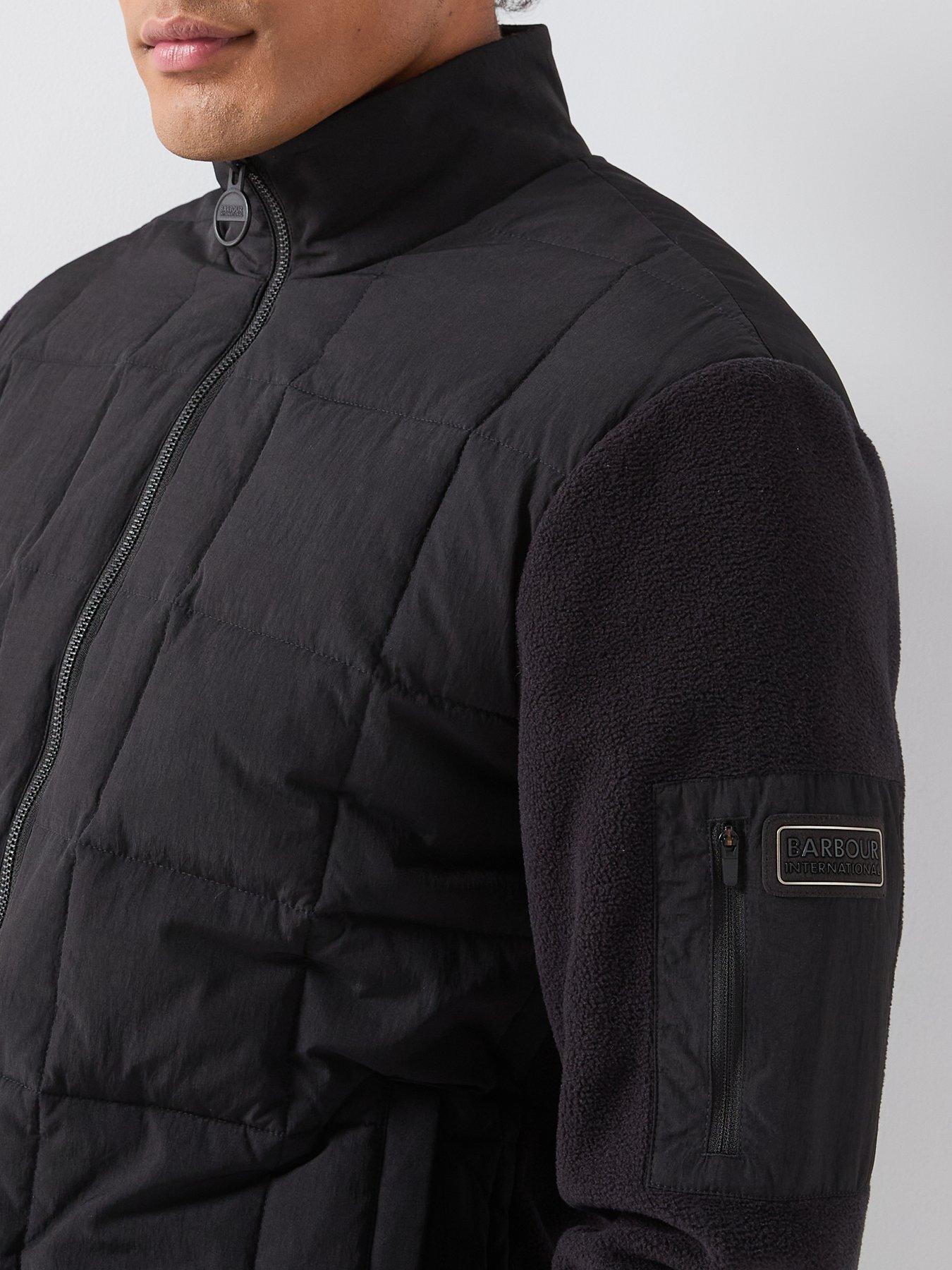 Image 5 of 6 of Barbour International Burnhope Quilted Sweat - Black