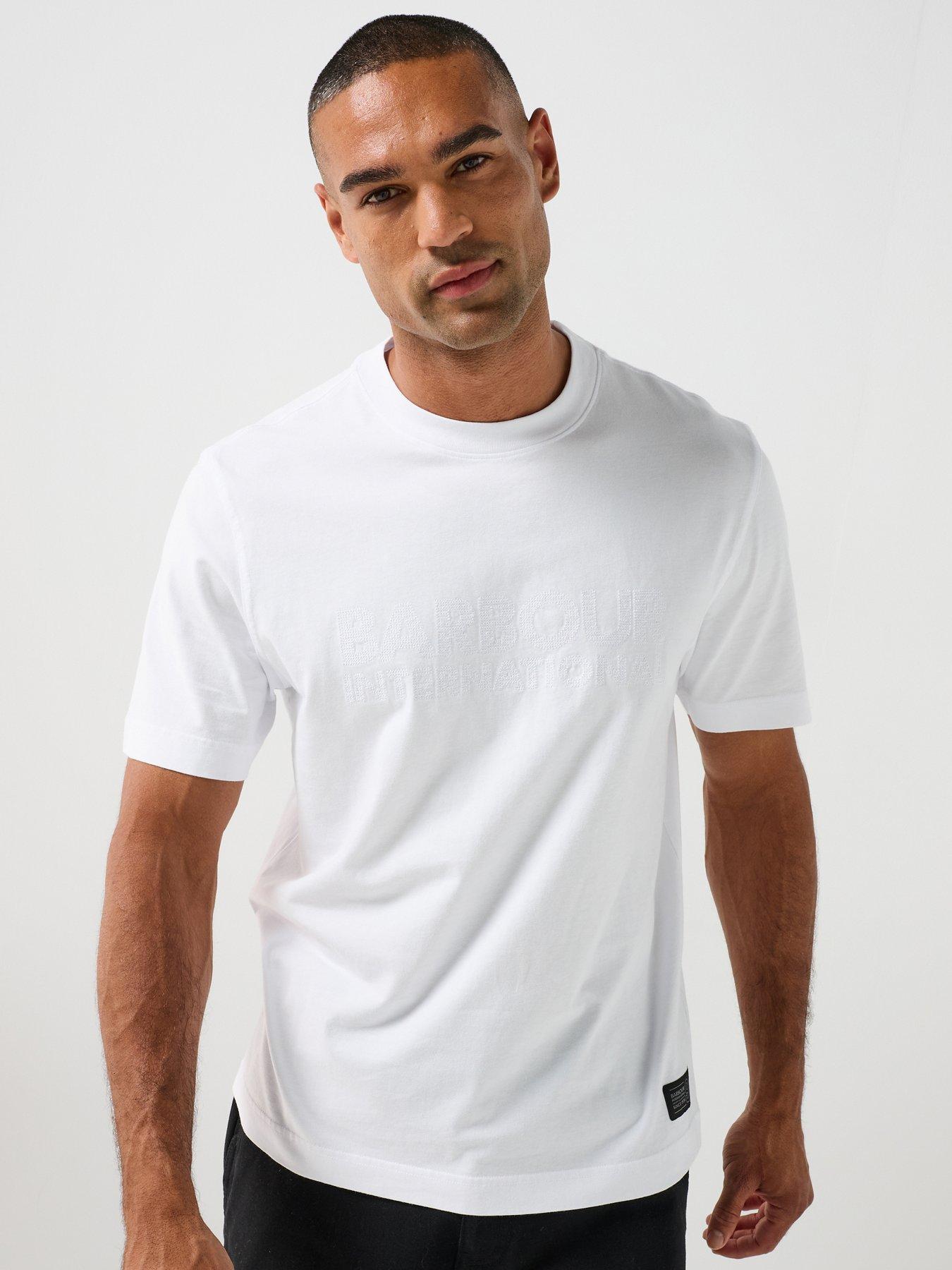 Barbour International Barbour International 90th Anniversary Heavy Relaxed Fit T-shirt - White