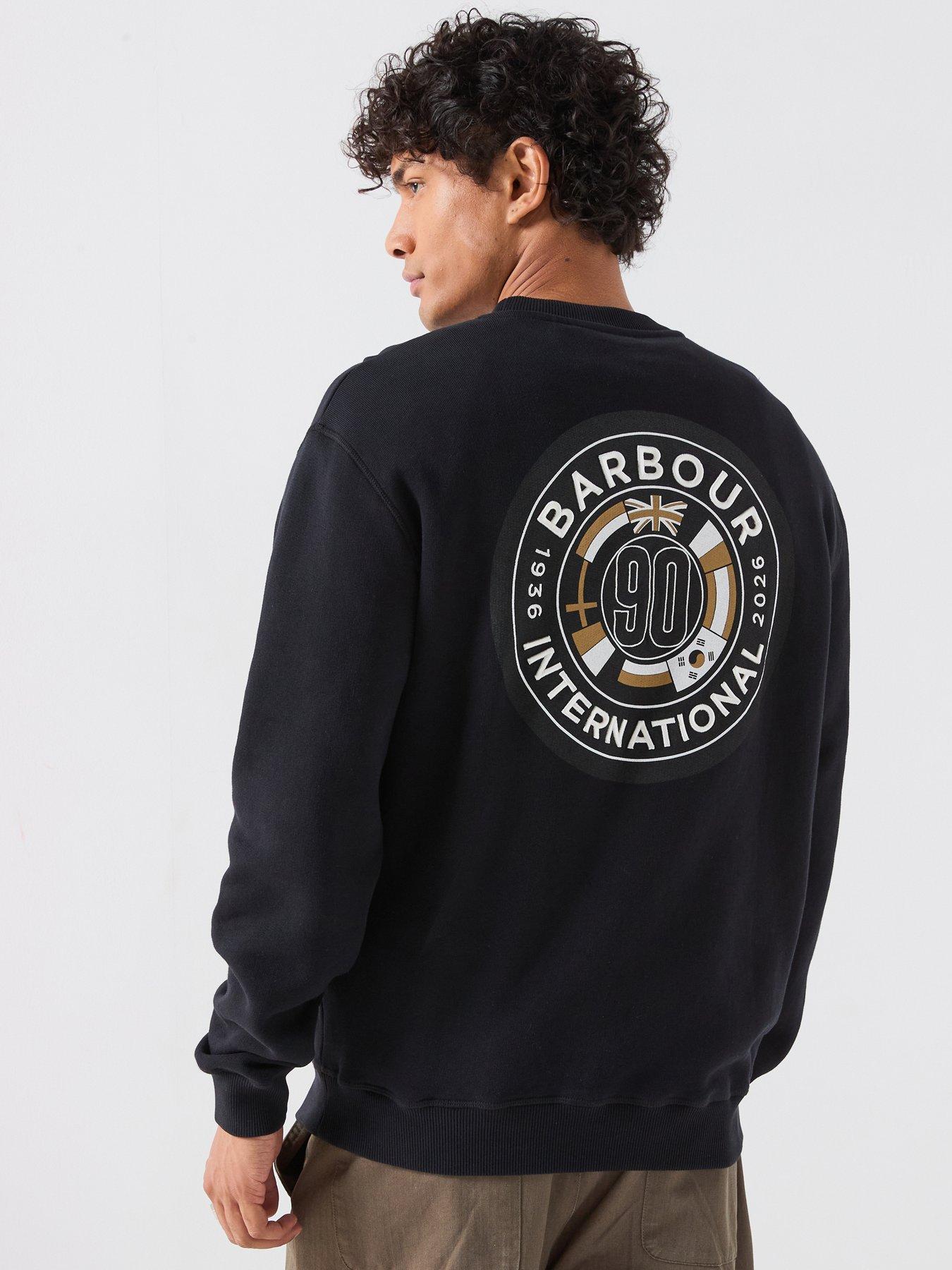 Barbour International International 90Th Anniversary Back Graphic Sweatshirt - Black