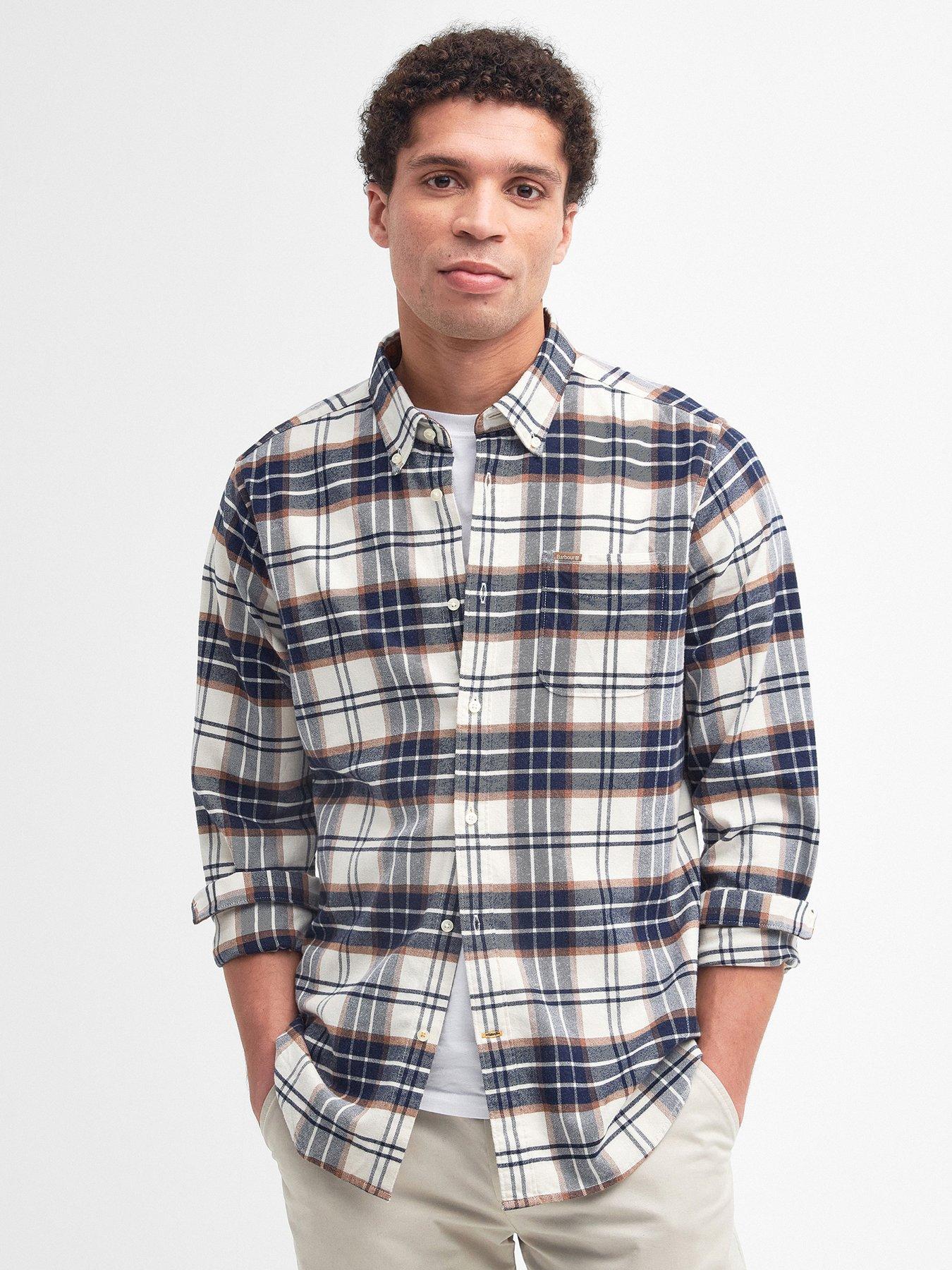 Barbour Portdown Tailored Checked Shirt - Beige - 2XL