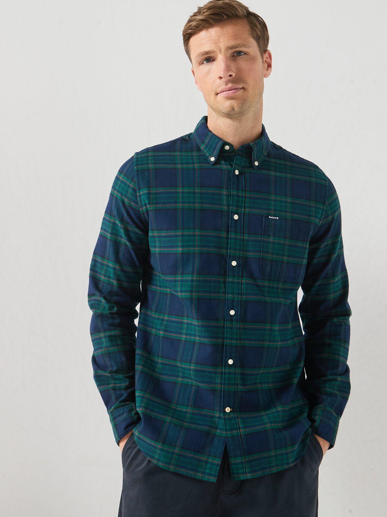 Barbour Portdown Tailored Checked Shirt - Navy