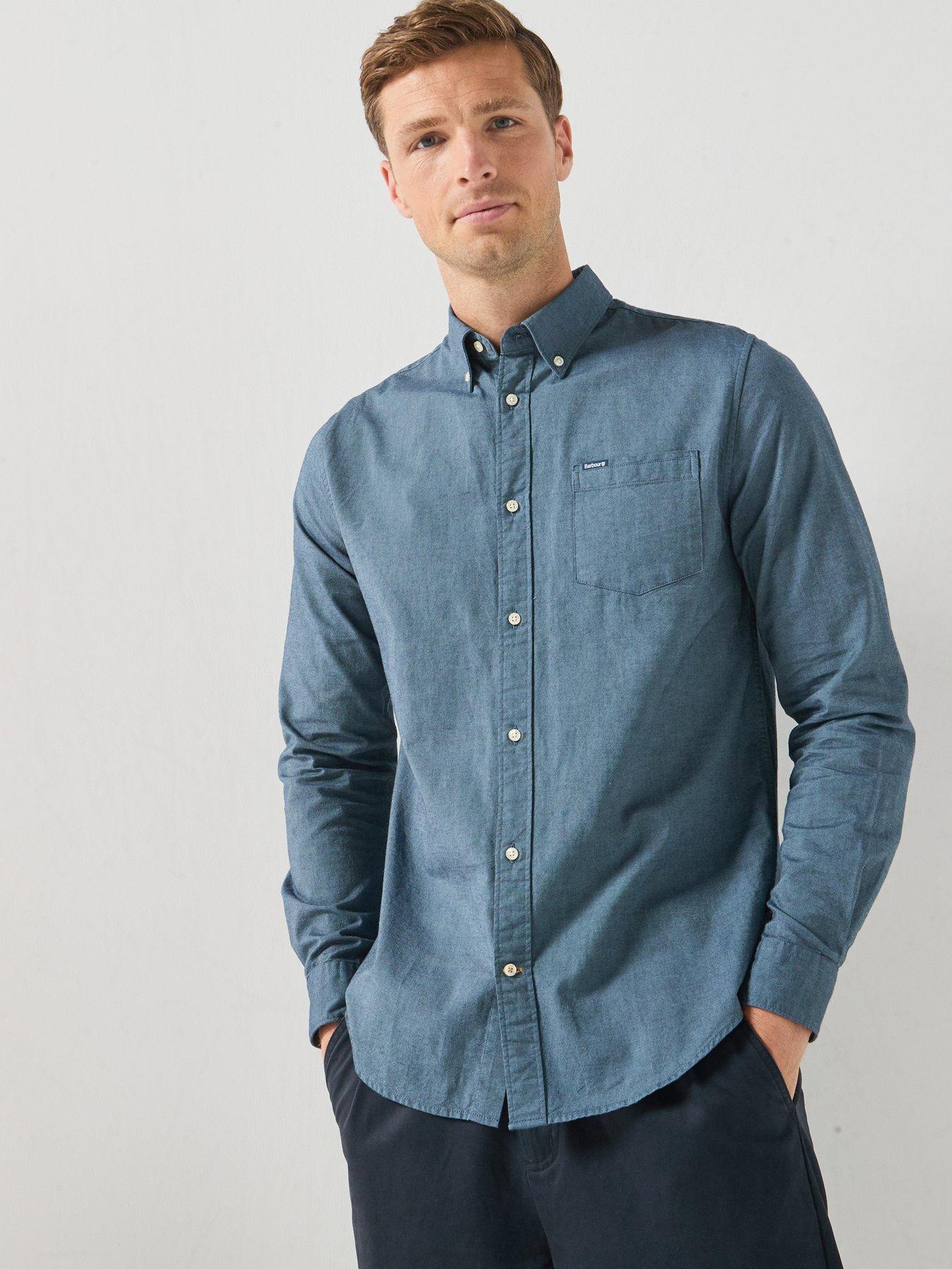 Image 1 of 5 of Barbour Marsden Tailored Oxford Shirt - Light Blue