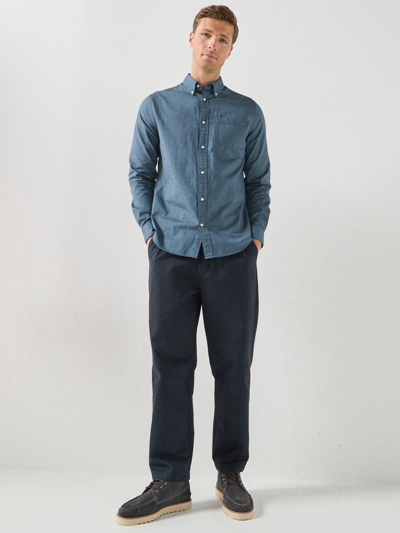 Image 3 of 5 of Barbour Marsden Tailored Oxford Shirt - Light Blue
