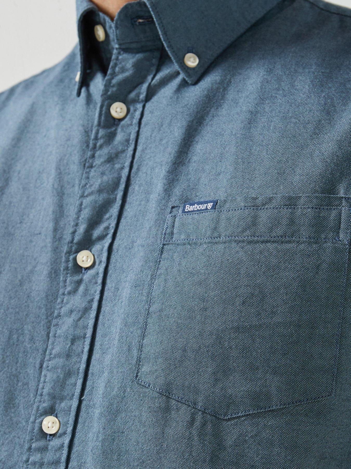 Image 5 of 5 of Barbour Marsden Tailored Oxford Shirt - Light Blue