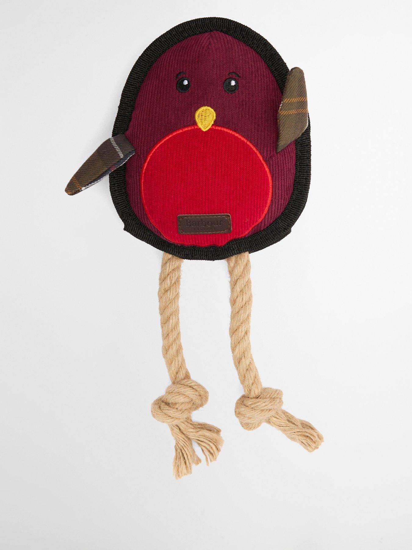 Image 2 of 4 of Barbour Dog Christmas Robin Toy - Brown