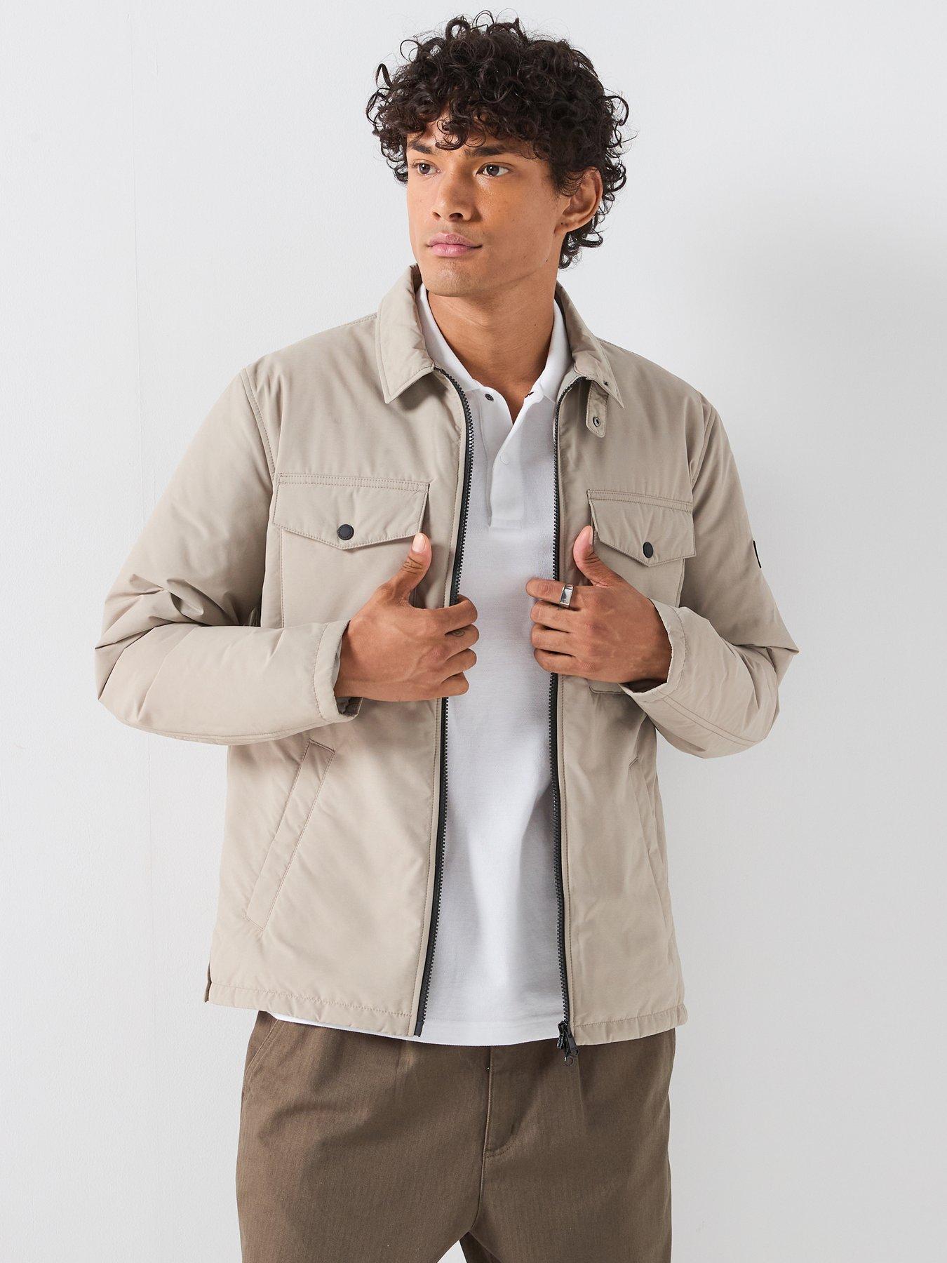 Barbour International International Distill Quilted Zipped Overshirt Jacket - Cream