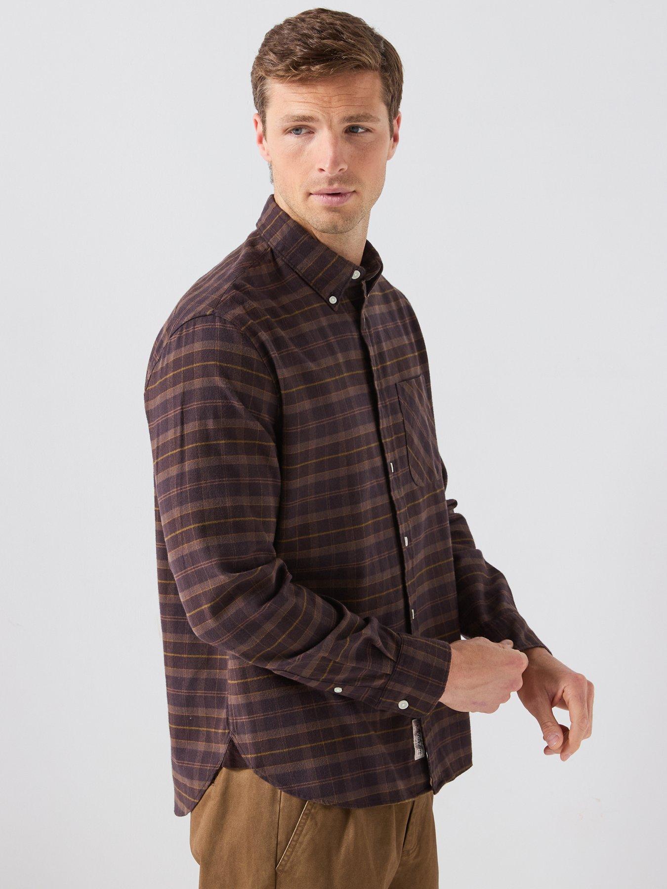 Image 6 of 6 of Barbour Mineral Tartan Regular Fit Shirt - Brown