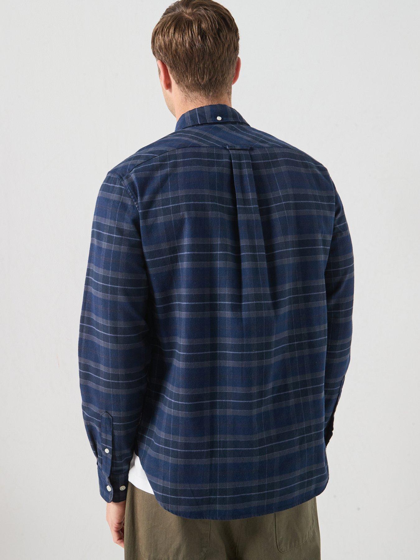 Image 2 of 6 of Barbour Mineral Tartan Regular Fit Shirt - Navy
