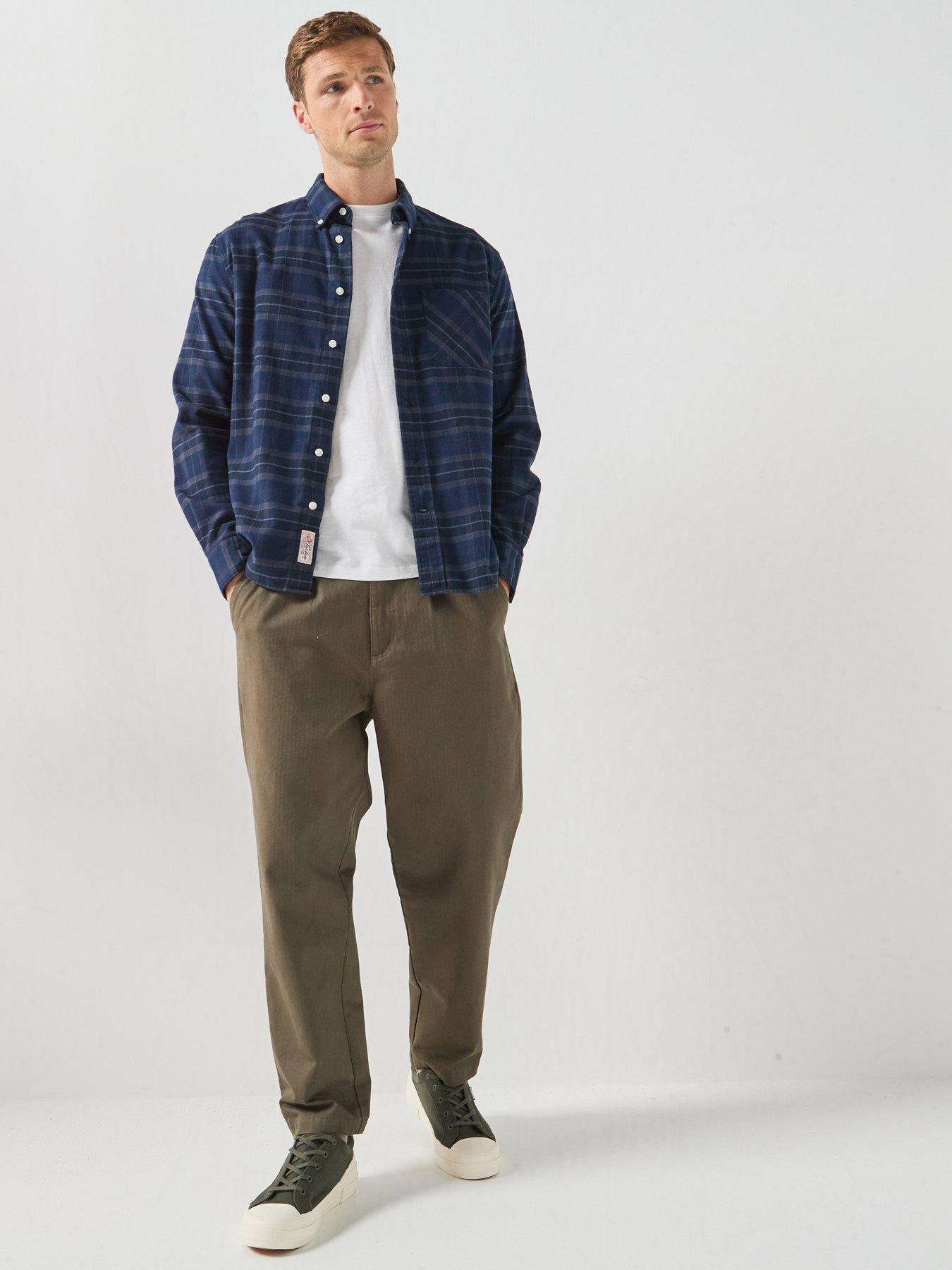 Image 3 of 6 of Barbour Mineral Tartan Regular Fit Shirt - Navy