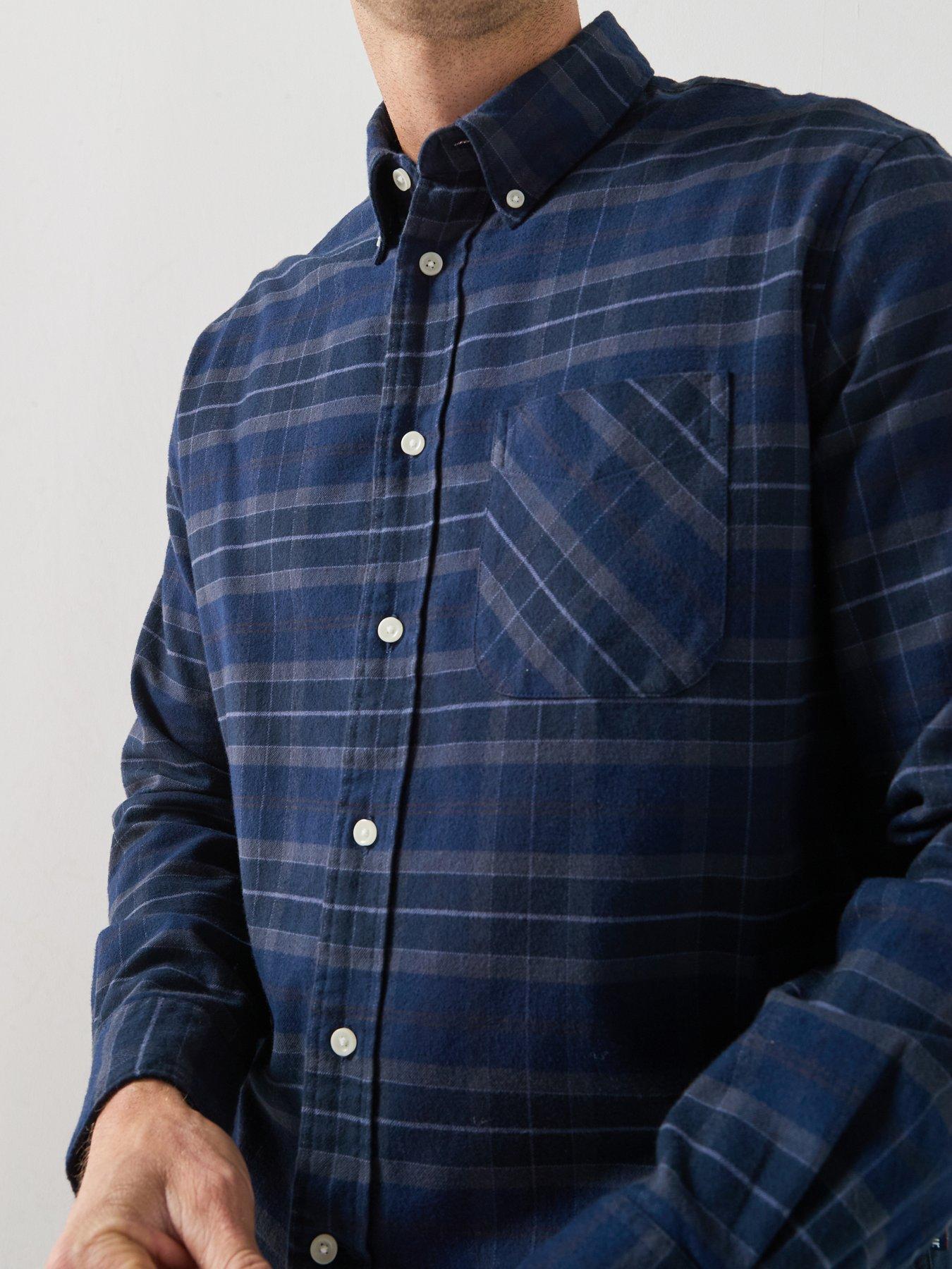 Image 6 of 6 of Barbour Mineral Tartan Regular Fit Shirt - Navy