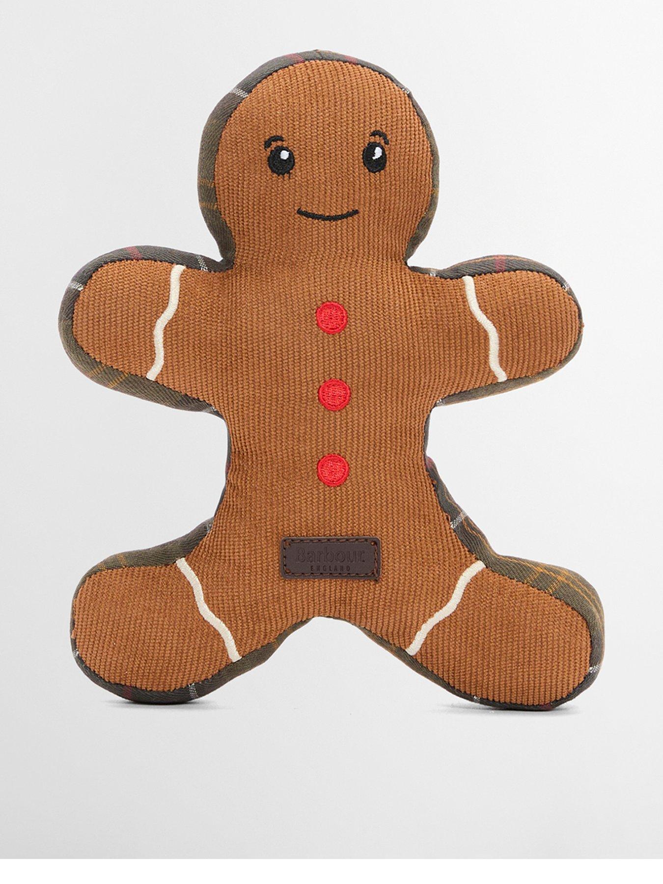 Image 1 of 4 of Barbour Dog Christmas Gingerbread Toy - Brown