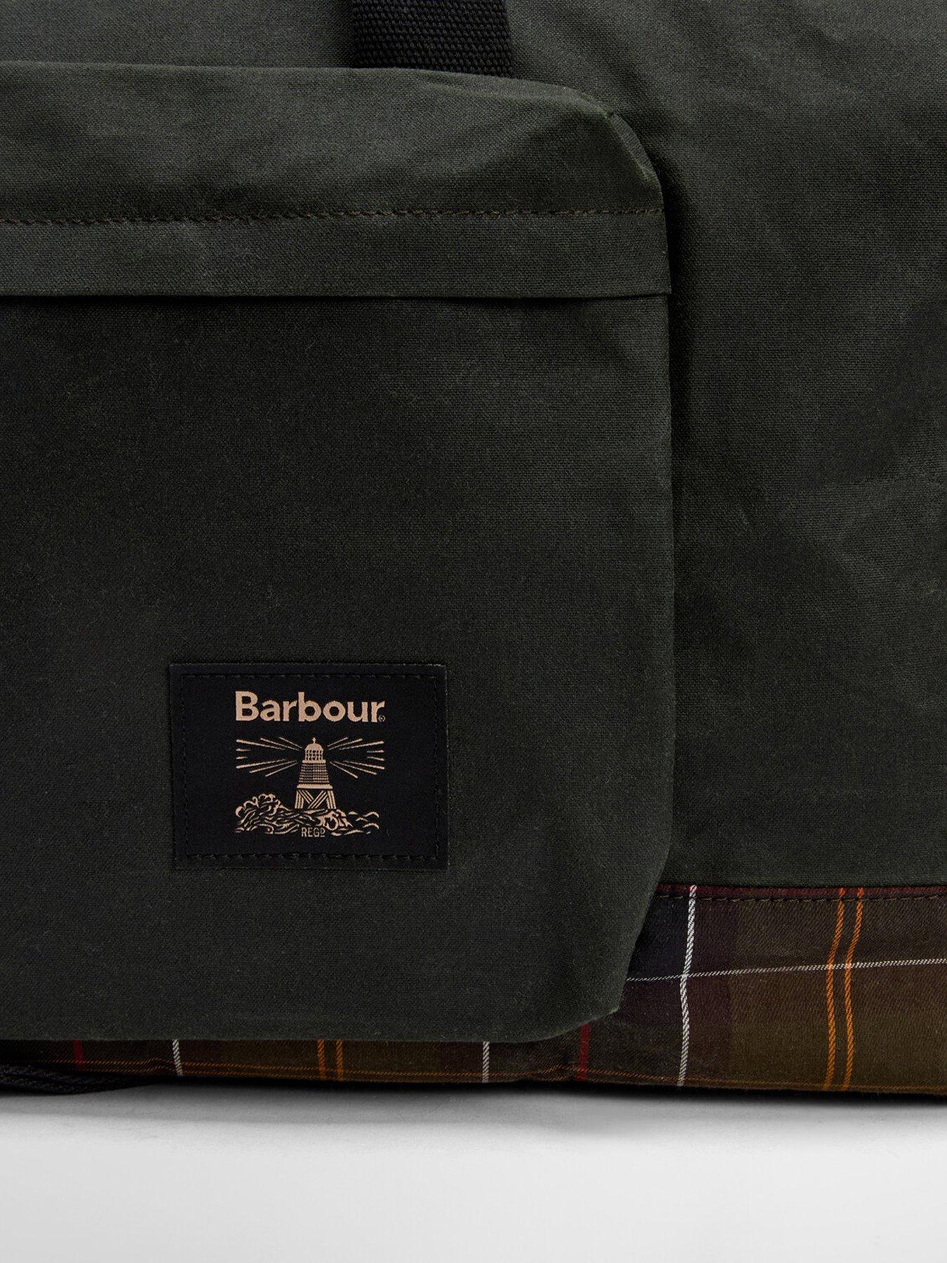 Image 5 of 6 of Barbour Field Wax Holdall Bag - Green