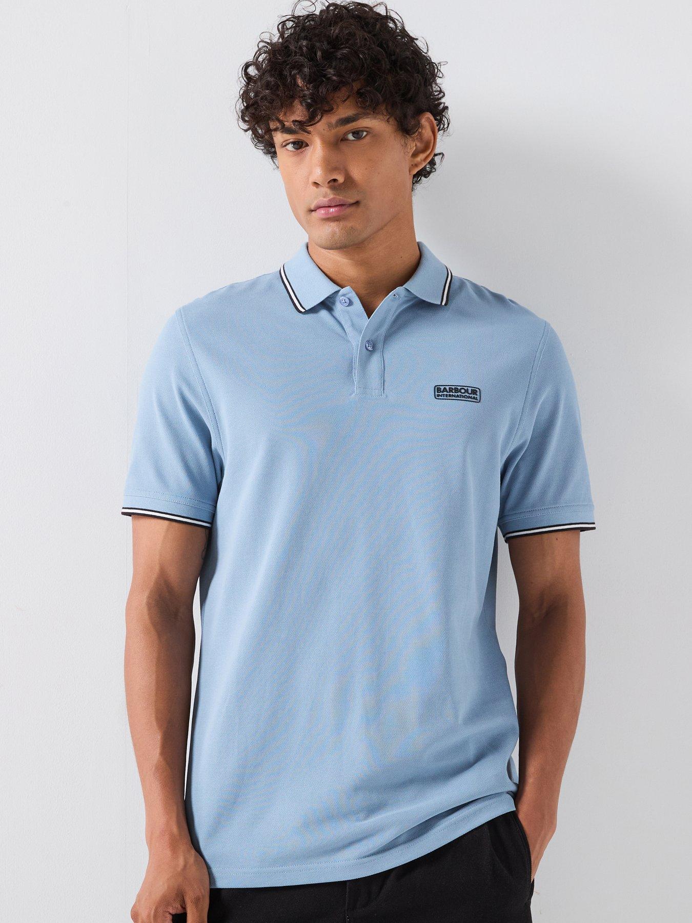Barbour International Evan Tipped Polo Shirt - Blue