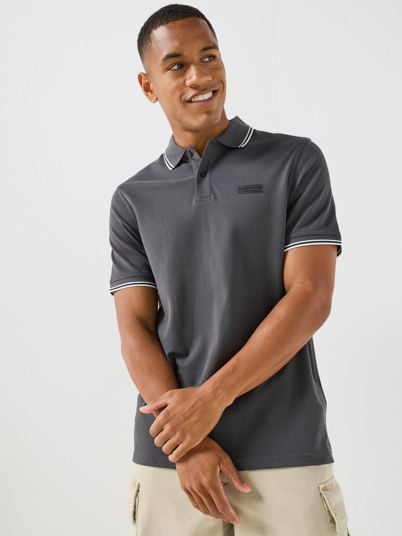 Barbour International International Evan Tipped Polo Shirt - Grey