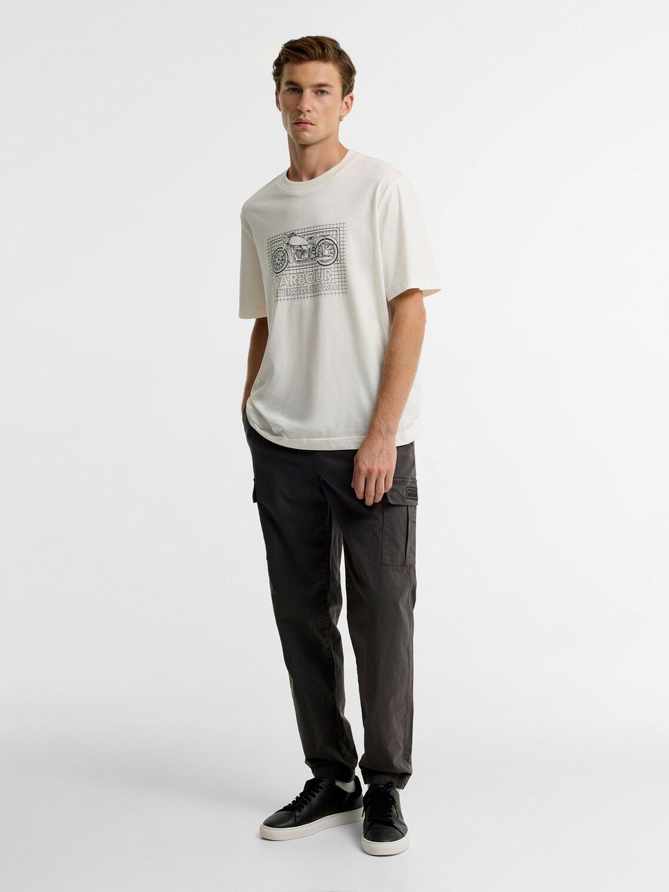 Image 3 of 4 of Barbour International International Outline Cargo Pants - Grey