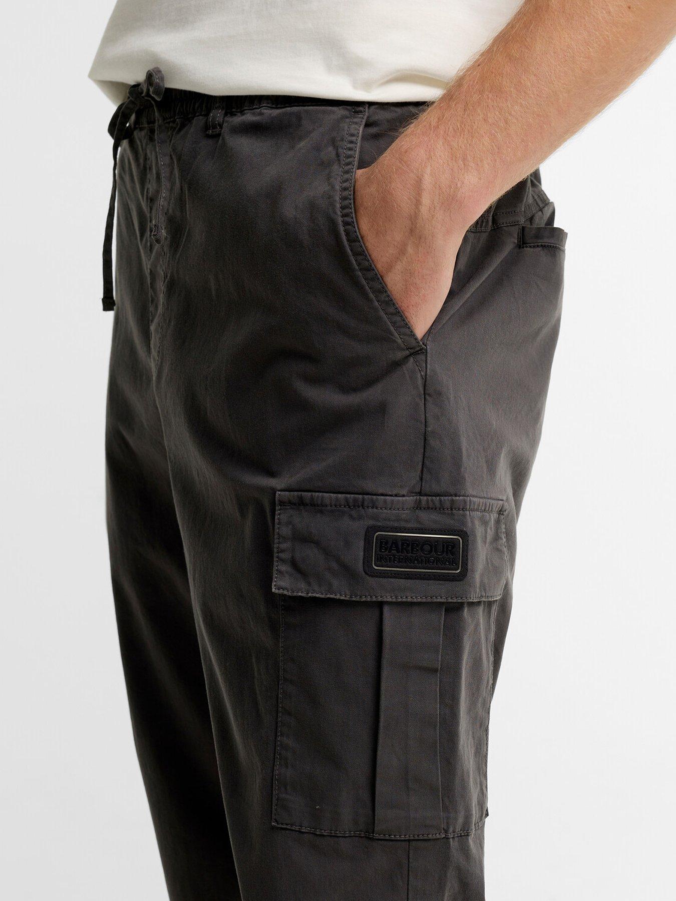 Image 4 of 4 of Barbour International International Outline Cargo Pants - Grey