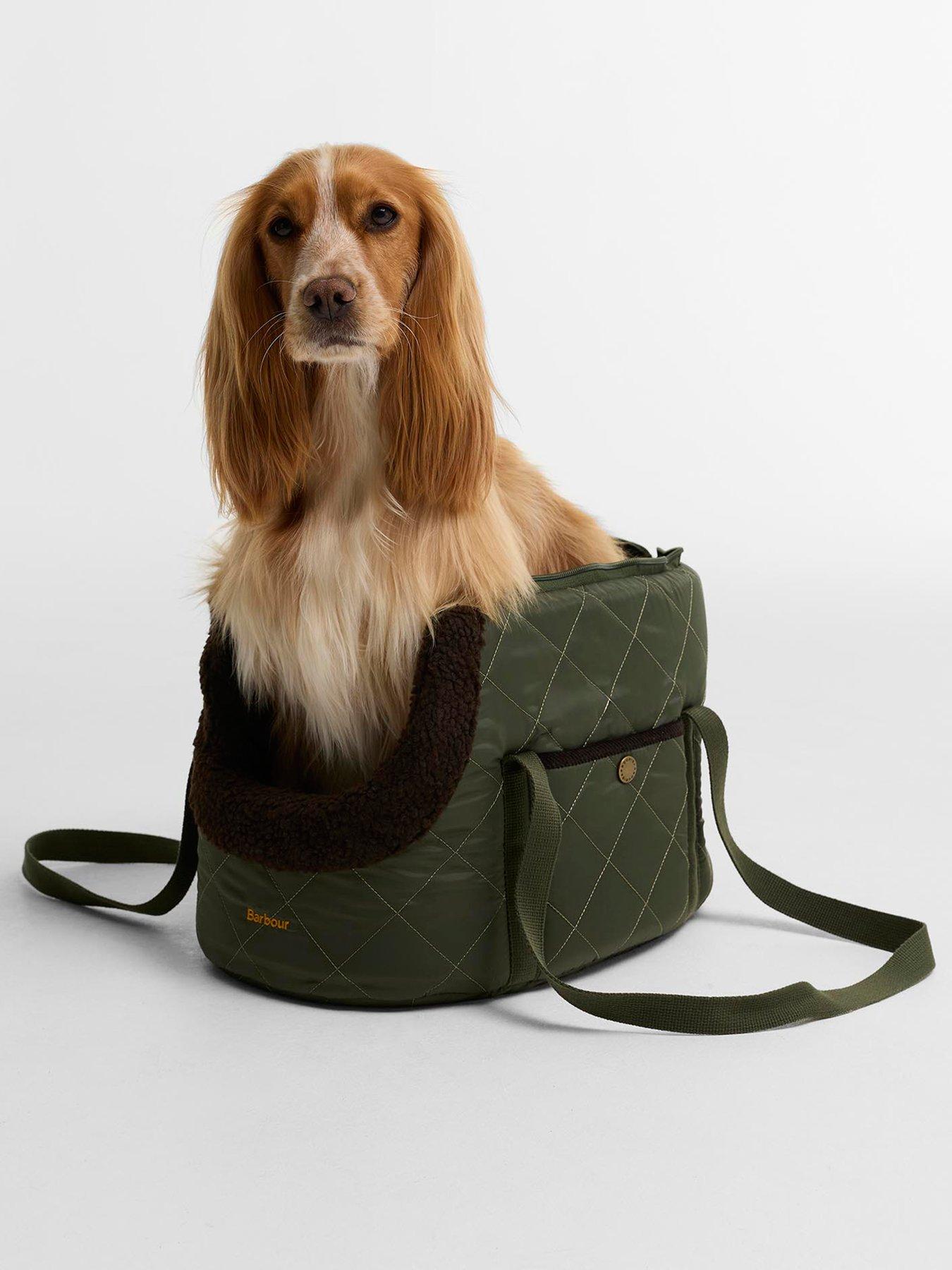Barbour Dog Small Quilted Carrier - Green