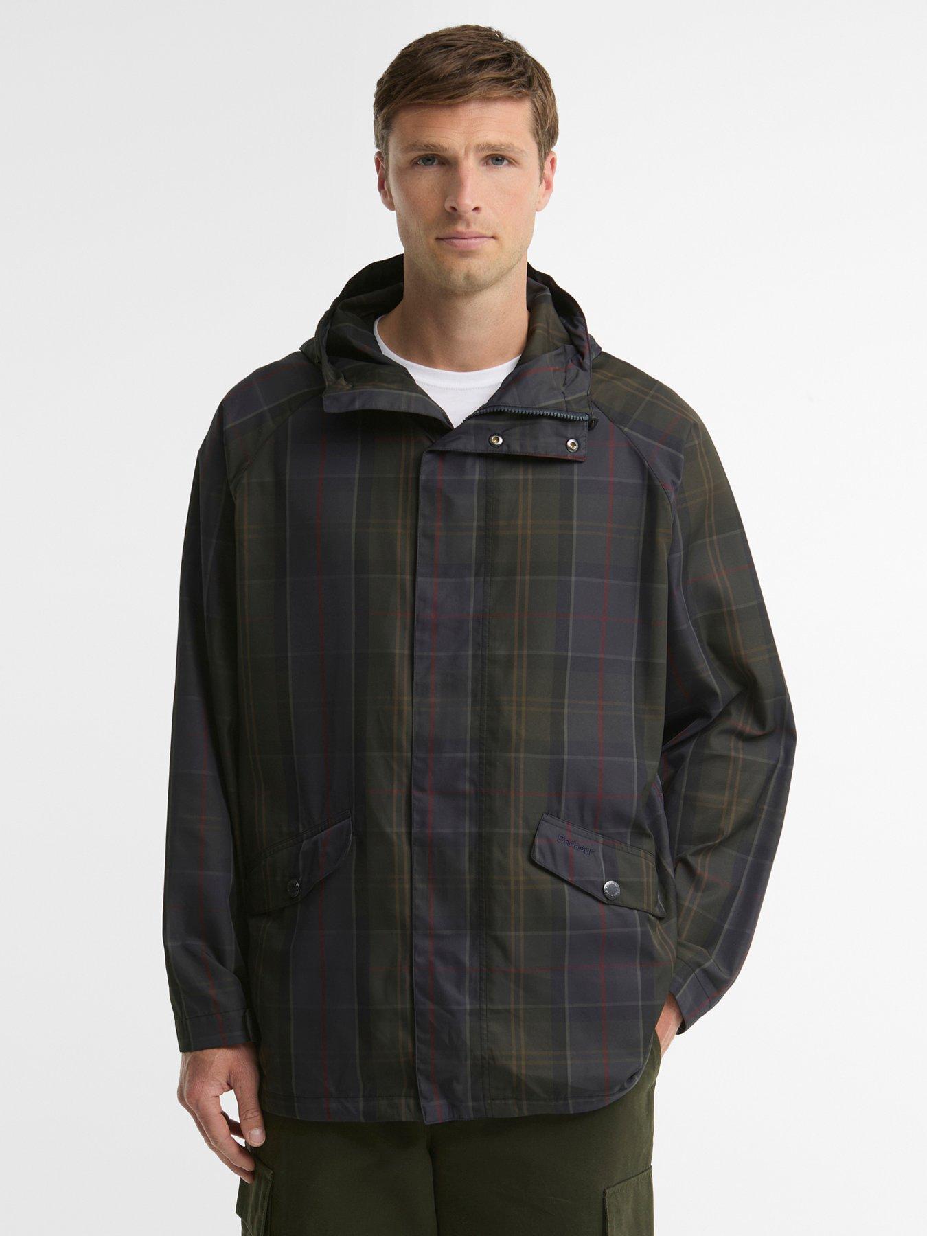 Image 1 of 5 of Barbour Shadow Tartan Showerproof Jacket - Navy