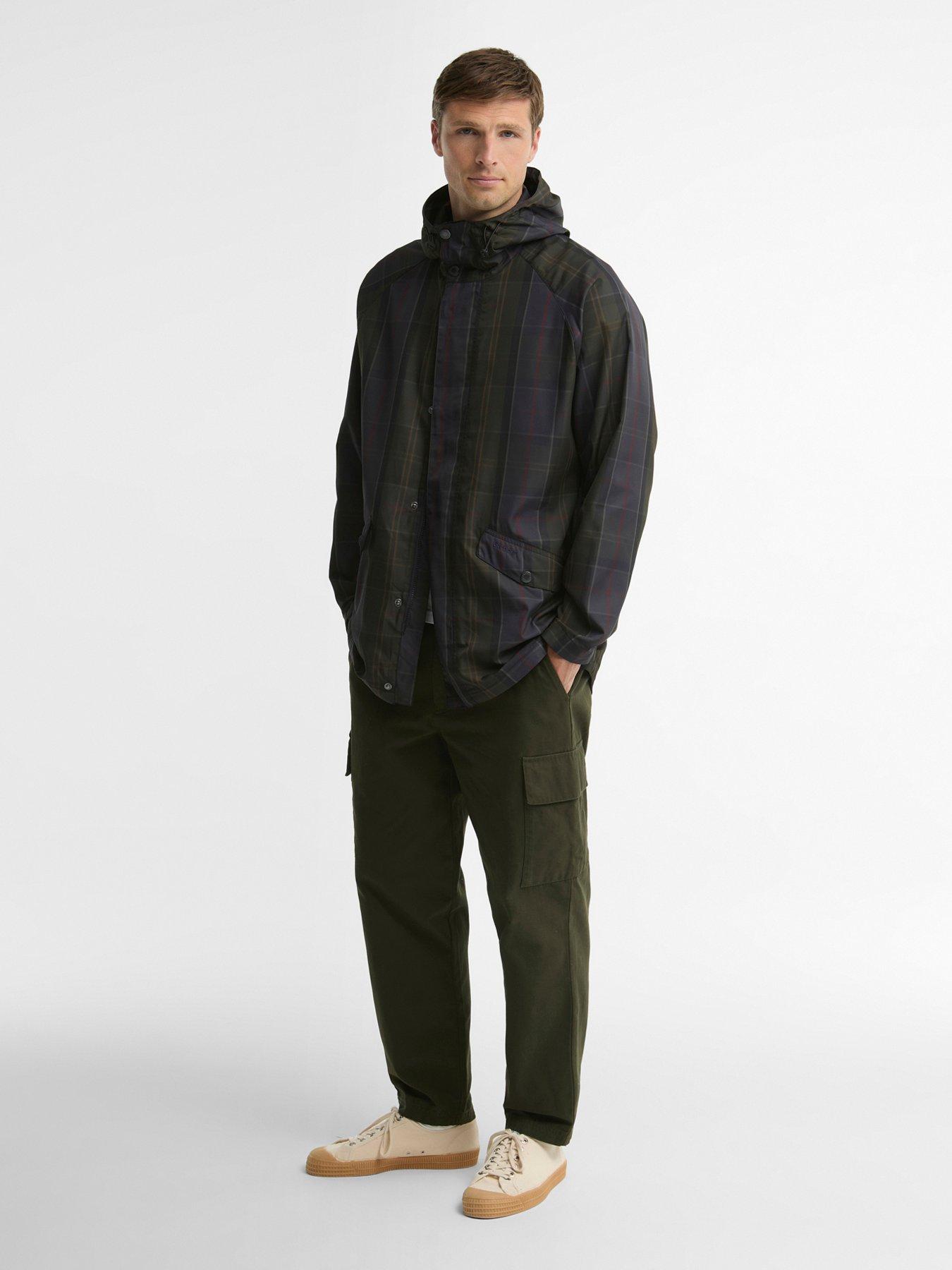 Image 3 of 5 of Barbour Shadow Tartan Showerproof Jacket - Navy
