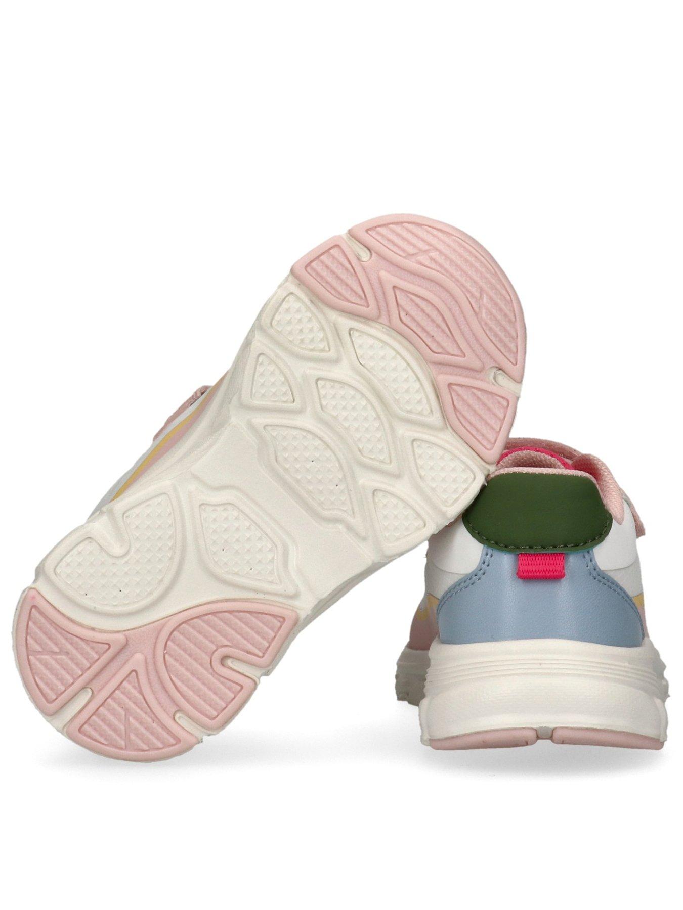 Image 3 of 5 of Tommy Hilfiger Girls' Low Cut Trainers with Lace Up Front and Hook and Loop Fastening - Multi