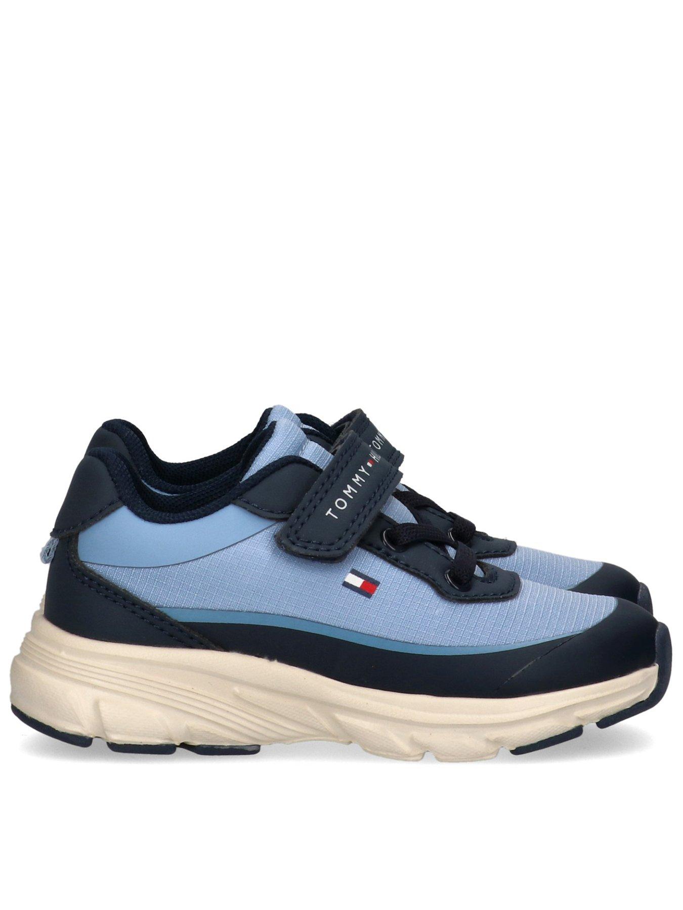 Tommy Hilfiger Boys Low Cut Lace-Up/Velcro Sneaker - Blue/ - Light Blue