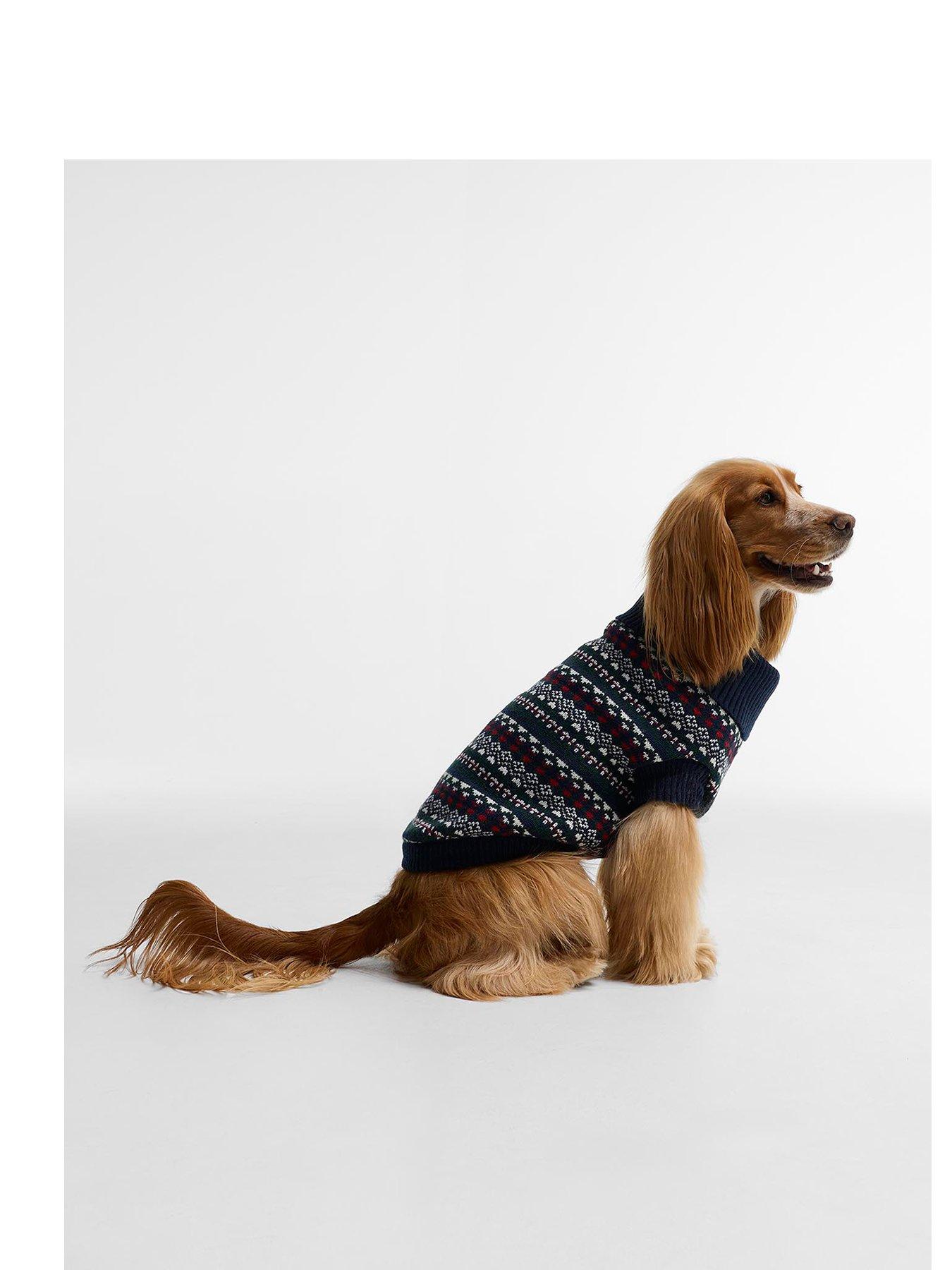 Barbour Barbour Dog Marlow Fairisle Ribbed Neck Dog Jumper - Navy