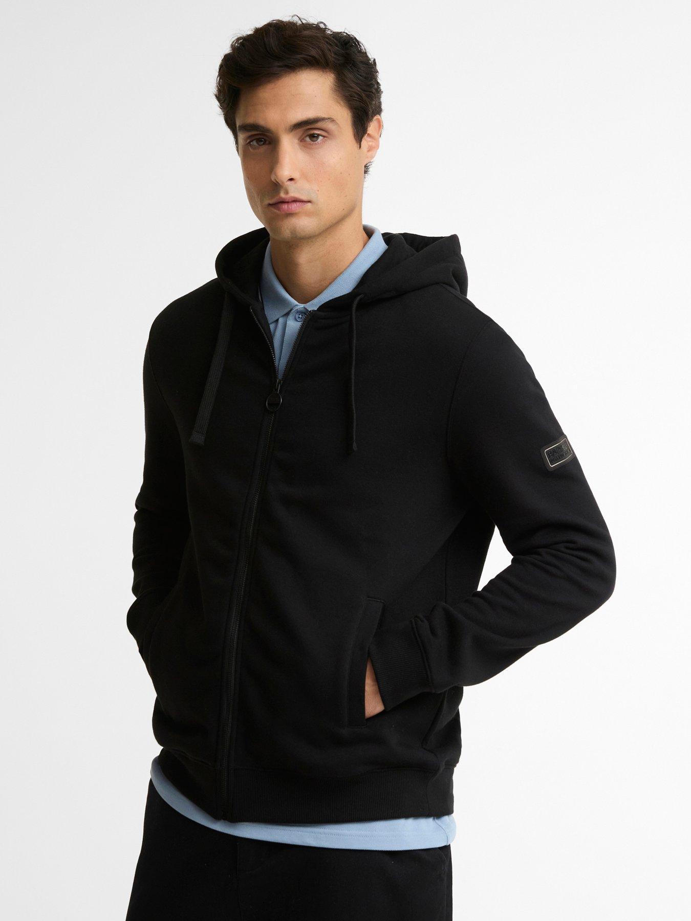 Barbour International International Map Zip Thru Hoodie - Black
