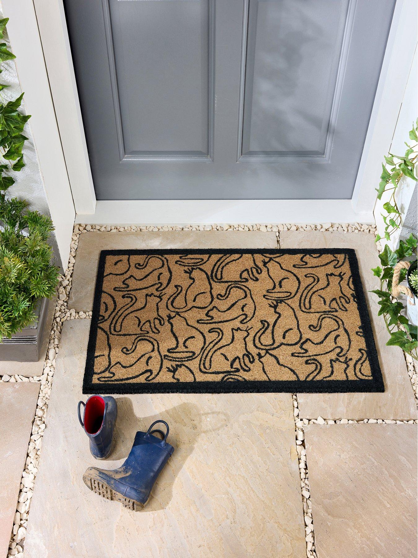 Image 1 of 3 of The Very Collection Outline Cats Coir Doormat 45x75
