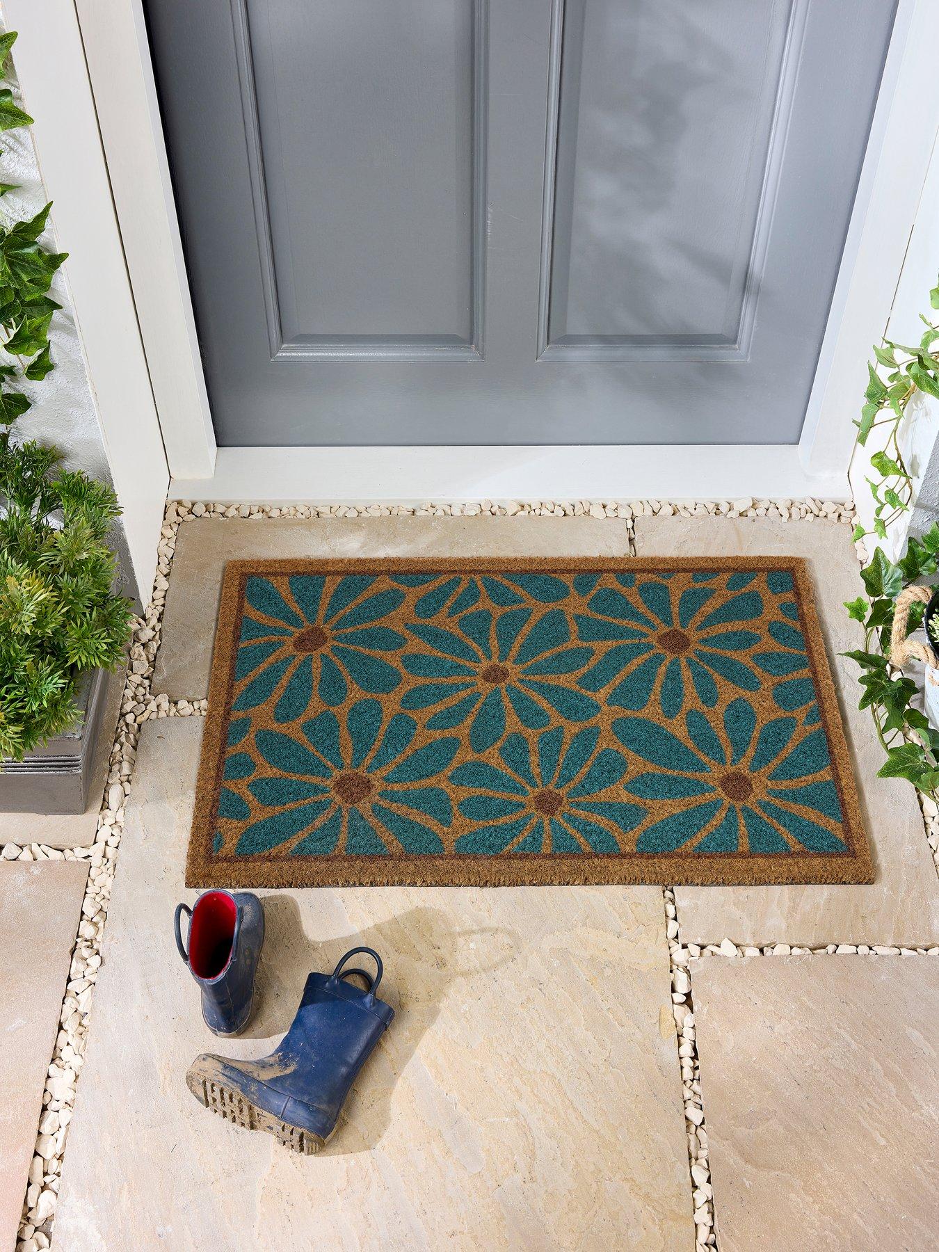 The Very Collection Boho Floral Coir Doormat 45x75