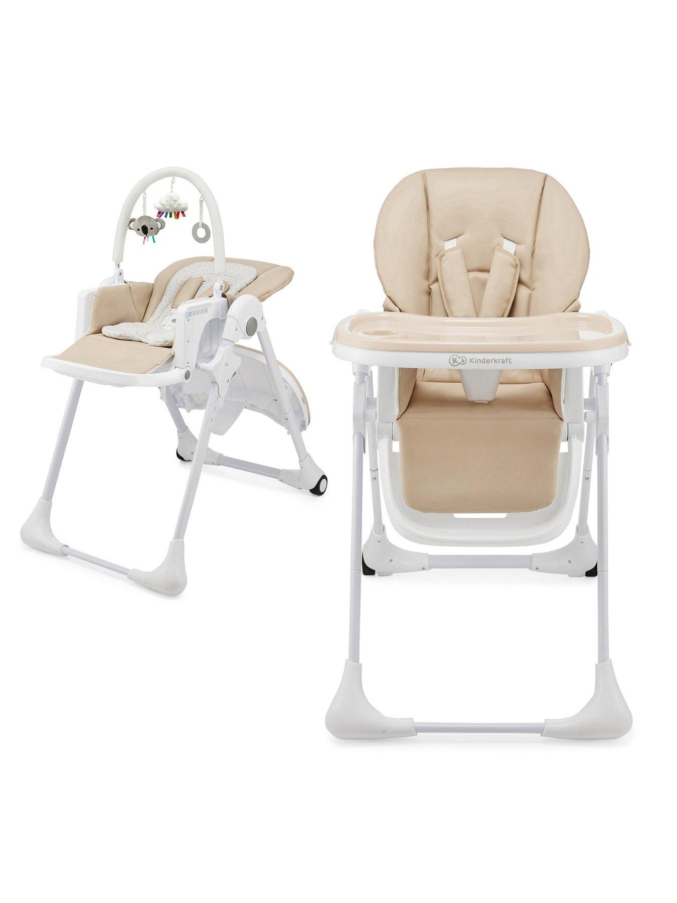 Kinderkraft Tummie Folding Feeding Highchair- BEIGE
