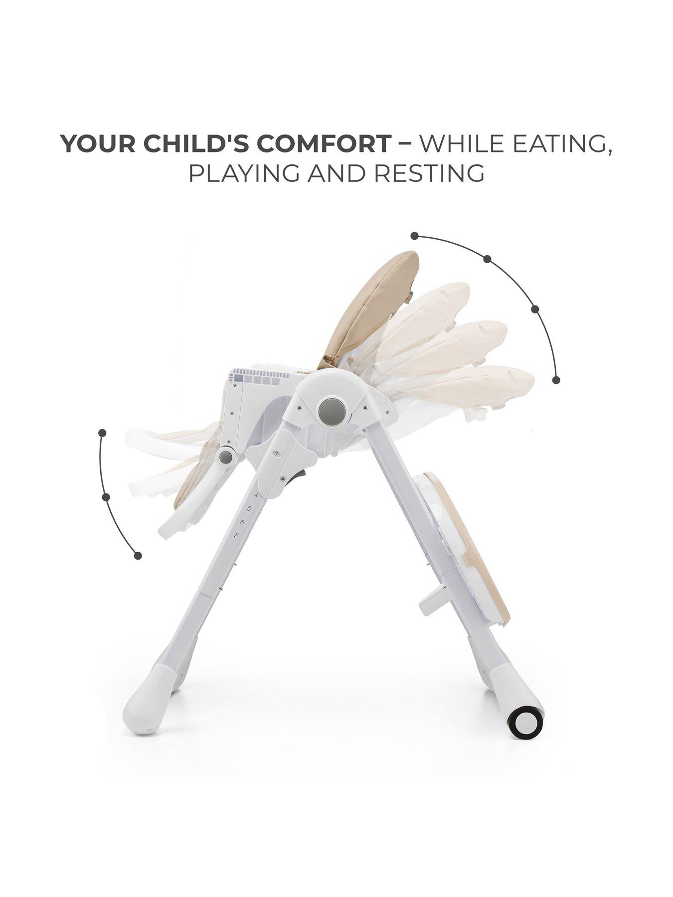 Image 5 of 8 of Kinderkraft Tummie Folding Feeding Highchair- BEIGE