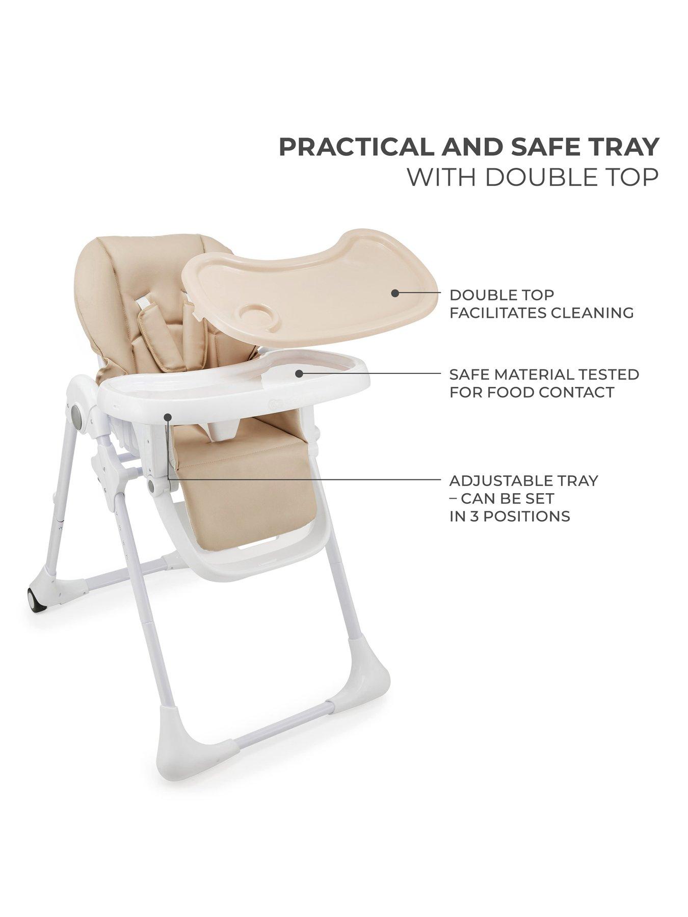 Image 6 of 8 of Kinderkraft Tummie Folding Feeding Highchair- BEIGE