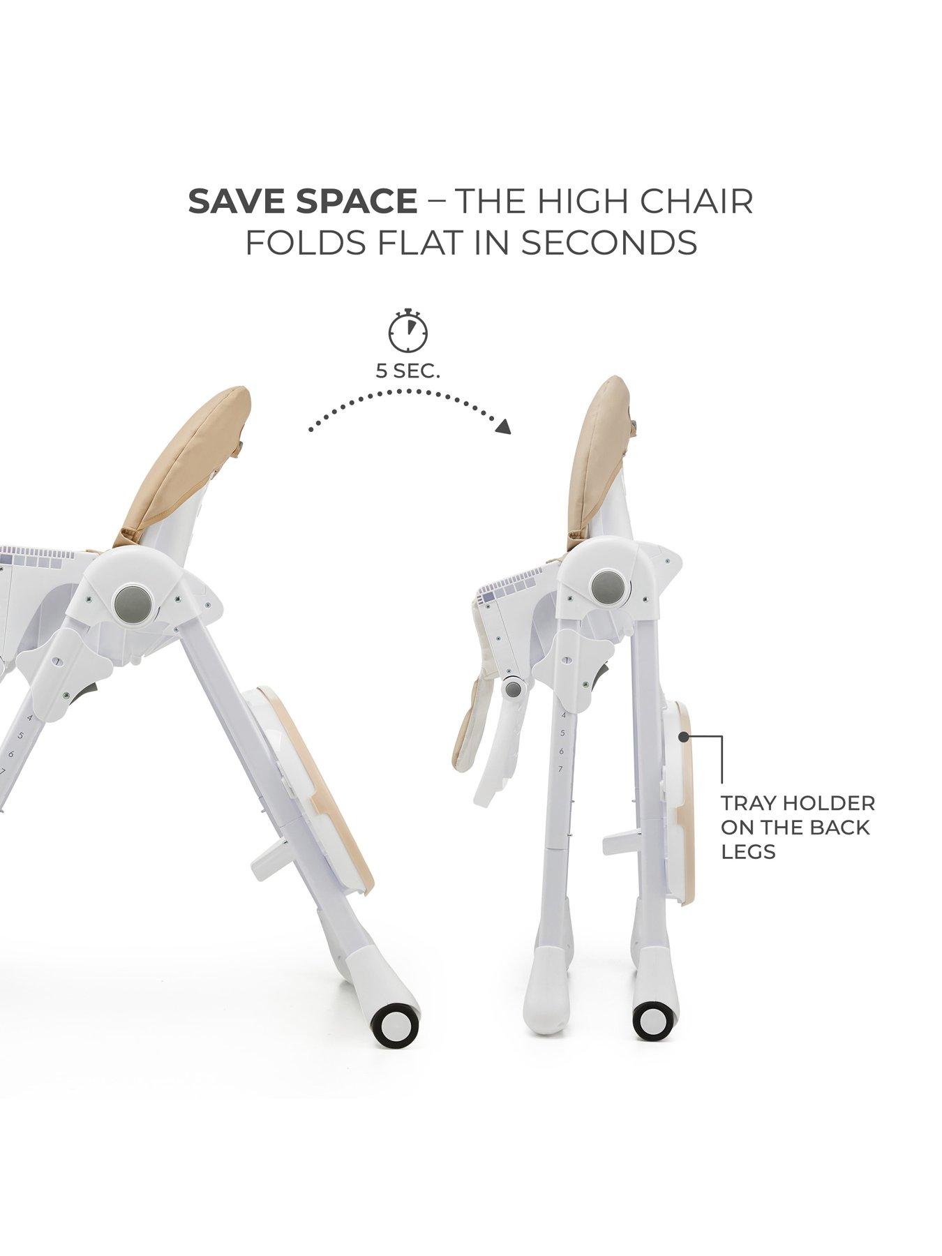 Image 7 of 8 of Kinderkraft Tummie Folding Feeding Highchair- BEIGE