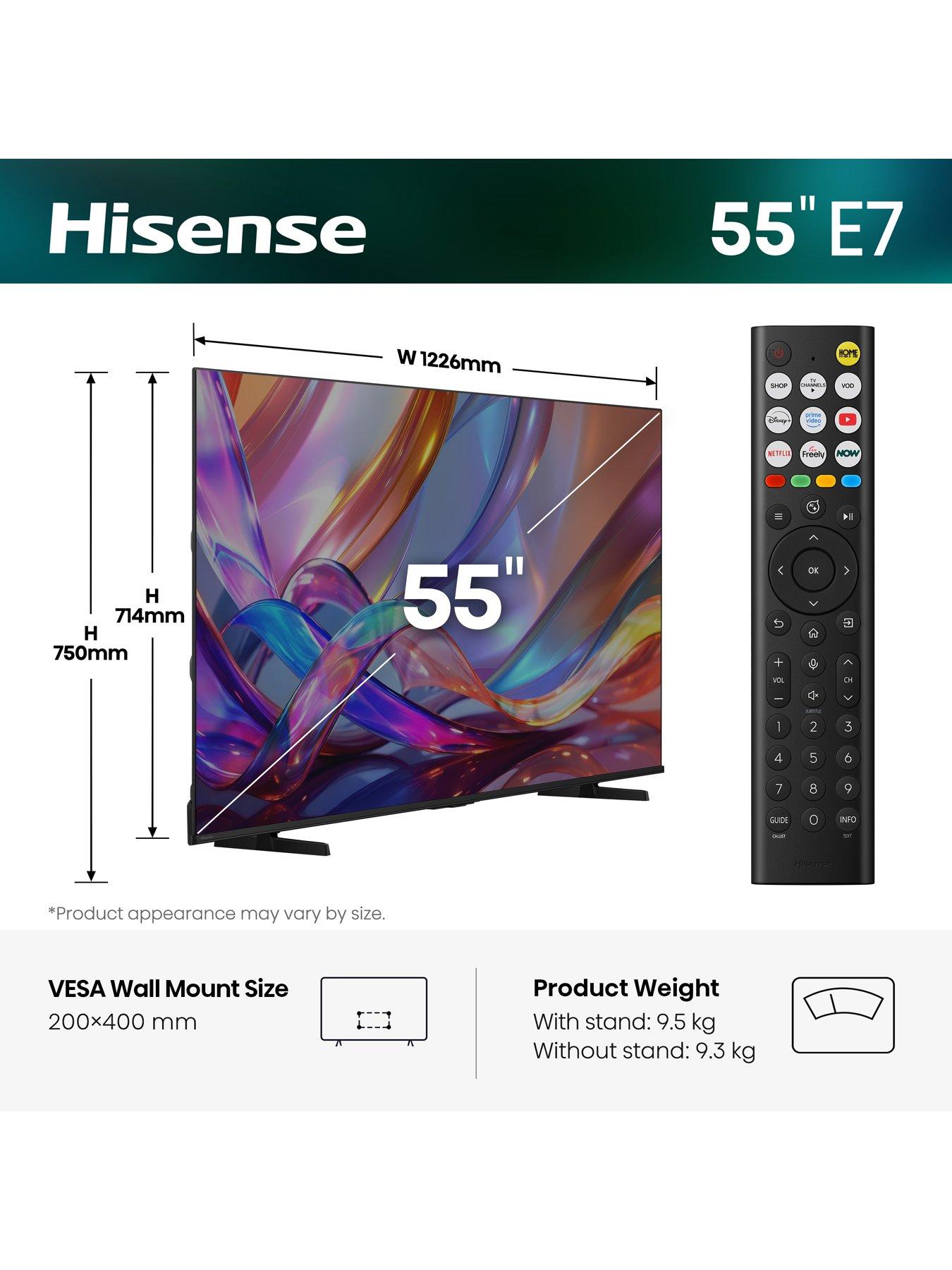 Image 2 of 7 of Hisense Hisense 55" E7 QLED Smart TV 55E7STUK