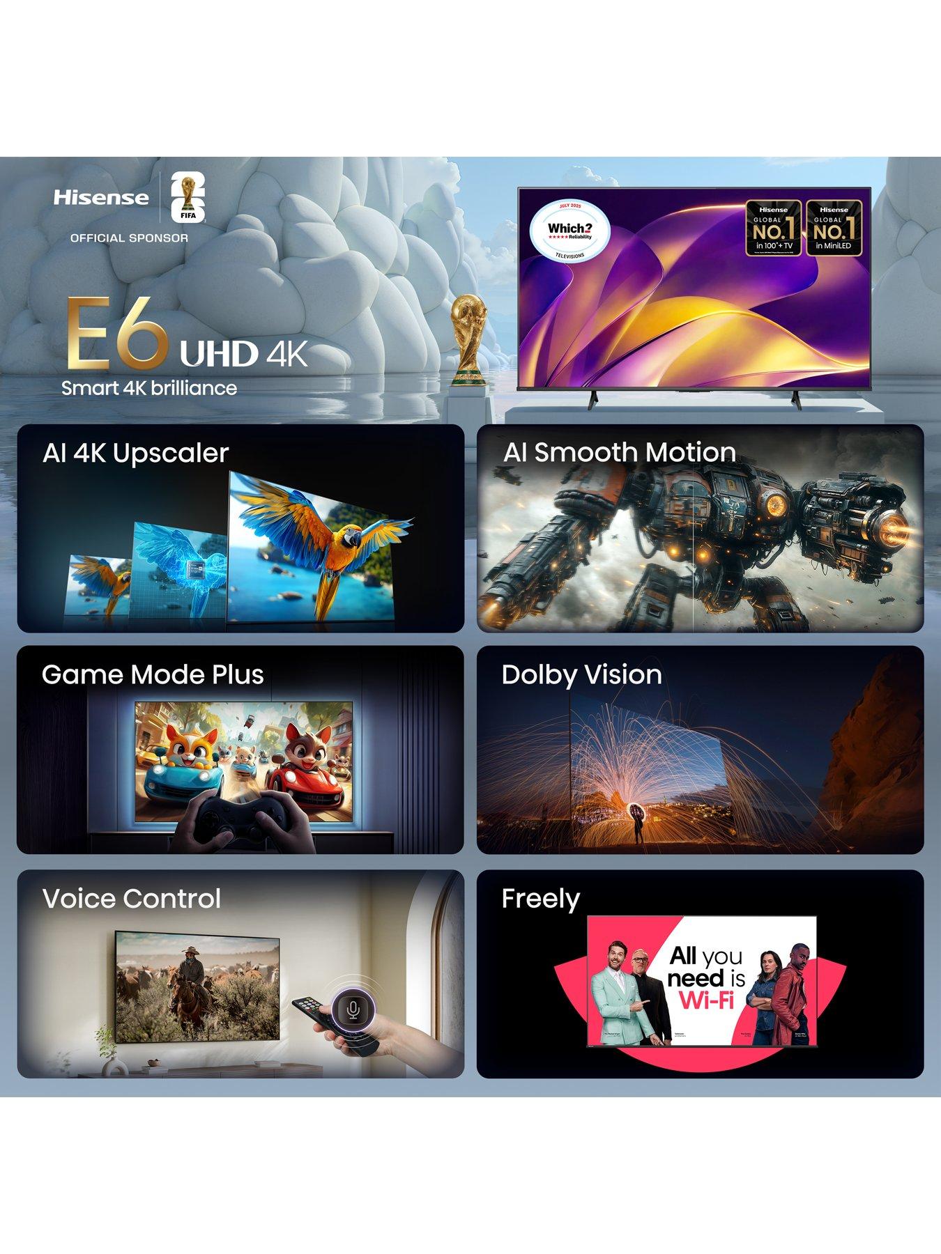 Image 3 of 7 of Hisense Hisense 65" E6 4k UHD Smart TV 65E6STUK