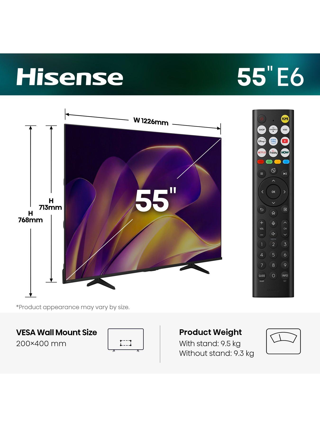 Image 2 of 7 of Hisense 55" E6 4k UHD Smart TV 55E6STUK
