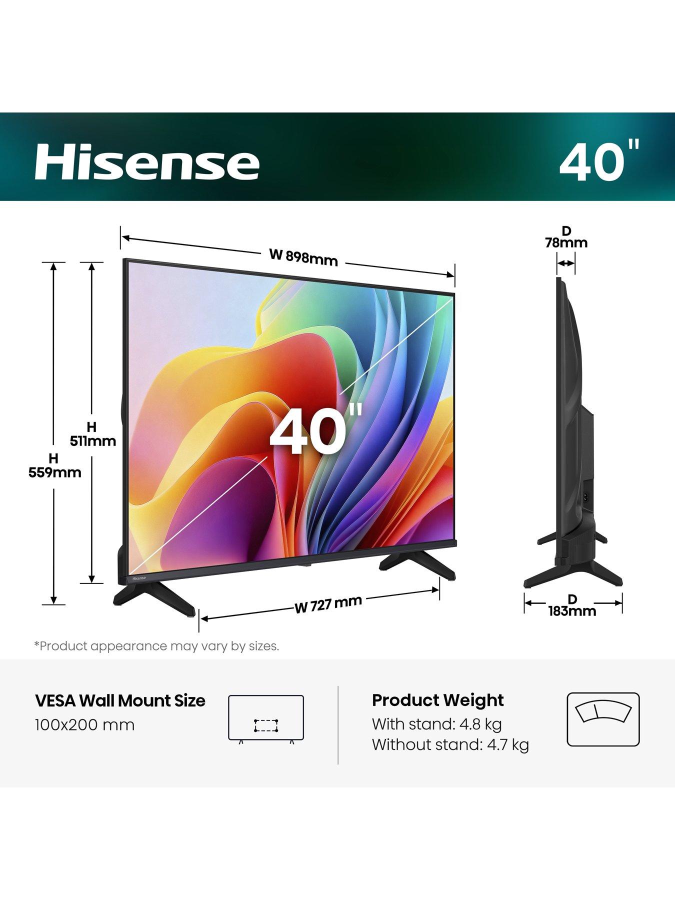 Image 2 of 7 of Hisense Hisense 40" A4 Full HD Smart TV 40A4STUK