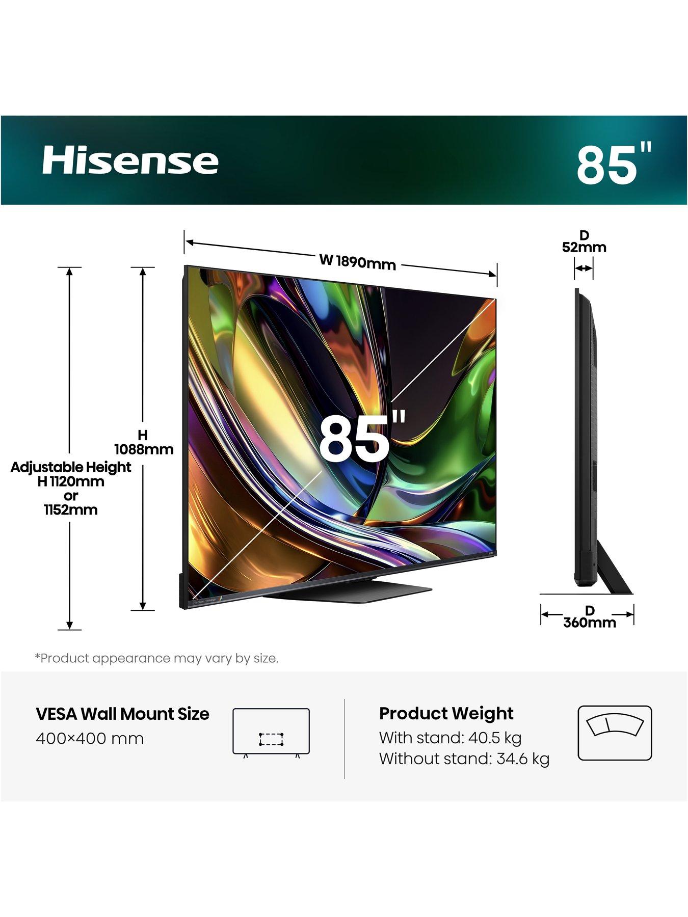 Image 2 of 7 of Hisense Hisense ER8 85" RGB Smart TV 85ER8STUK