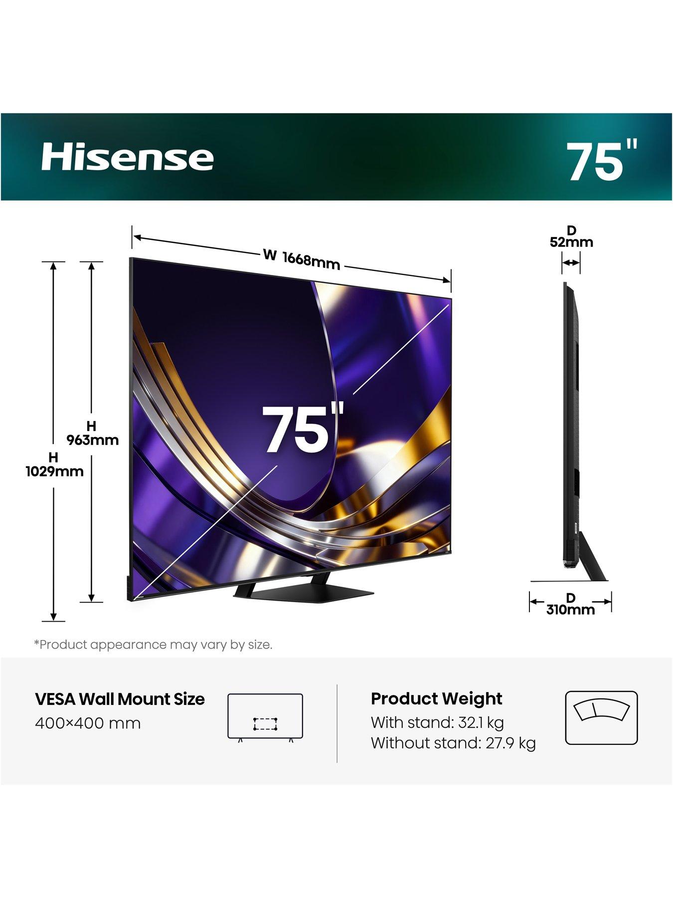 Image 2 of 7 of Hisense 75" U7 Pro Mini LED Smart TV 75U7STUK