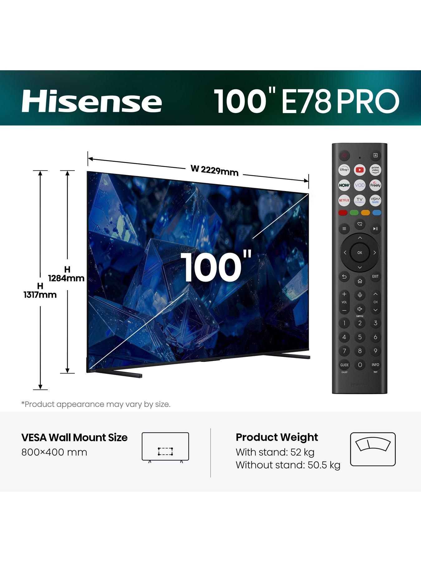 Image 2 of 7 of Hisense Hisense 100" E78 Pro QLED Smart TV 100E78STUK