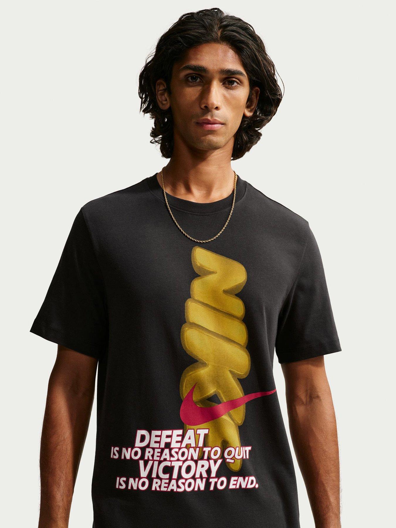 Image 1 of 5 of Nike Mens DNA Gold Graphic T-Shirt - Black