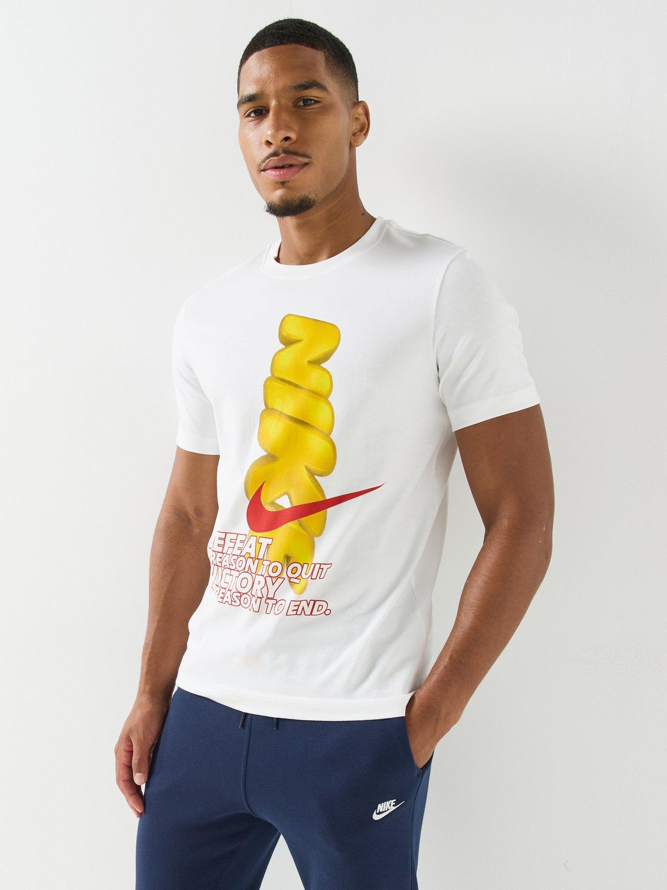 Nike Nike Mens Dna Gold Graphic T-shirt - White