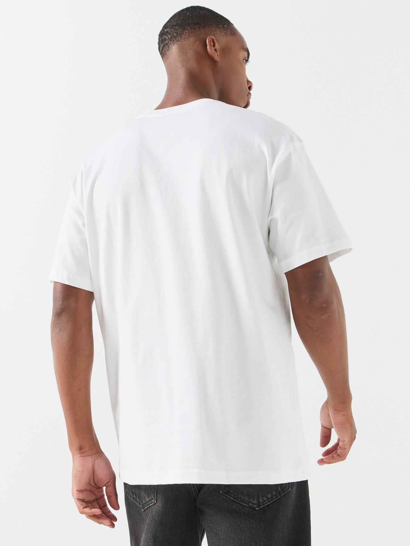 Image 2 of 6 of Nike Mens Loose Fit Graphic T-Shirt - White