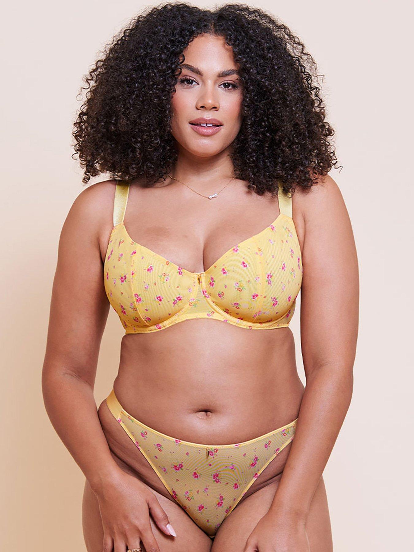 Curvy Kate Curvy Kate Cool Cat Tanga Brief - Yellow Floral