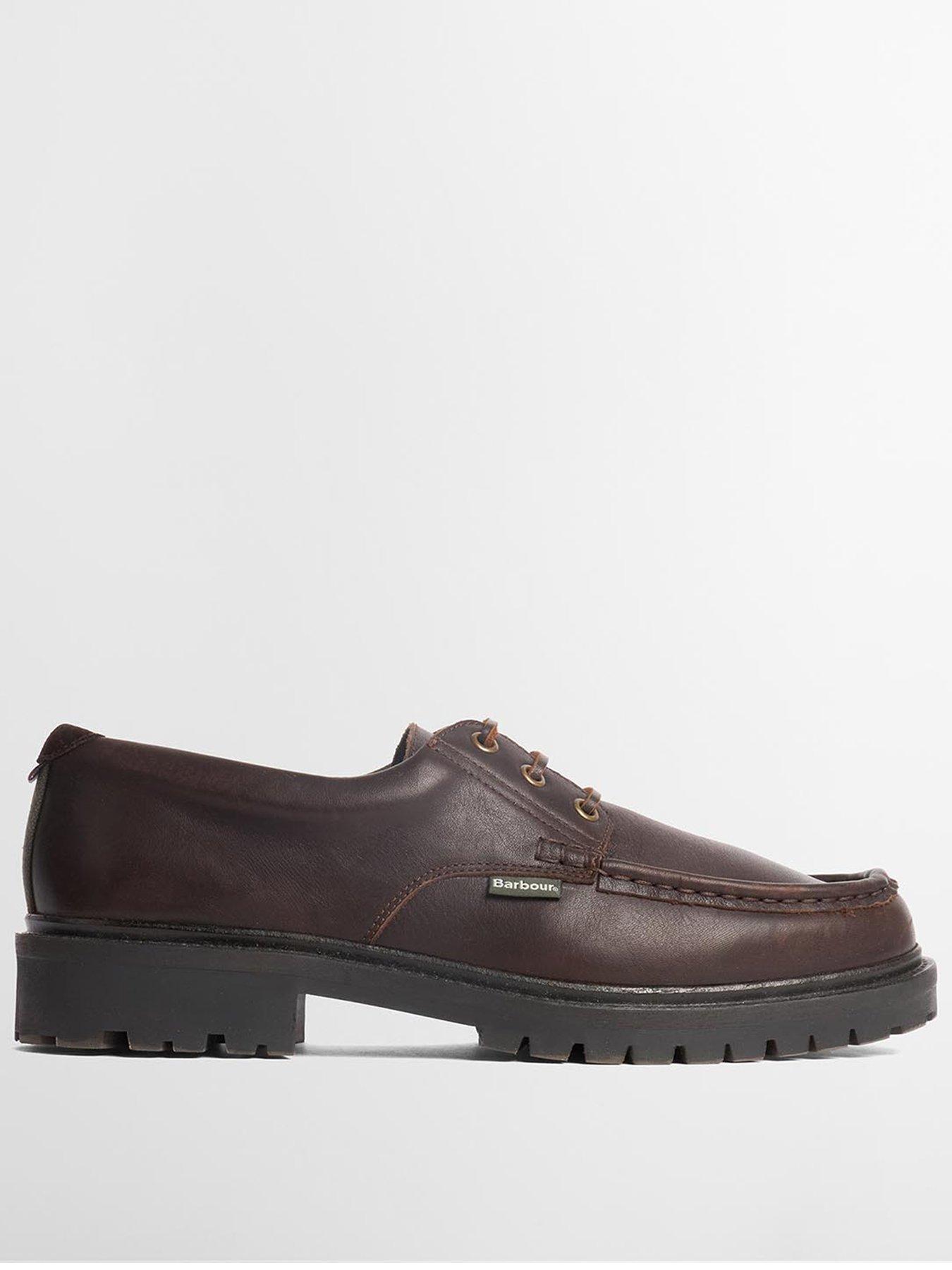 Image 1 of 6 of Barbour Paxton Apron Leather Derby Shoe - Brown