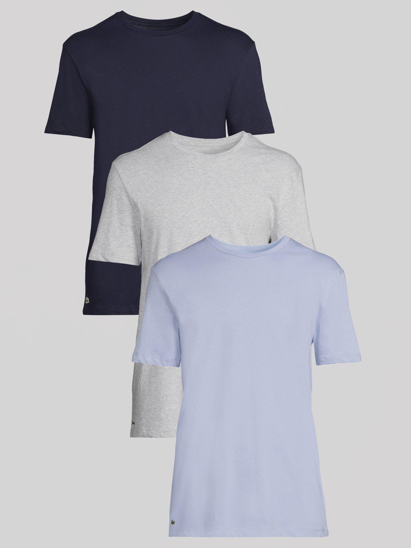 Lacoste 3 Pack Slim Fit Cotton T-Shirt - Multi
