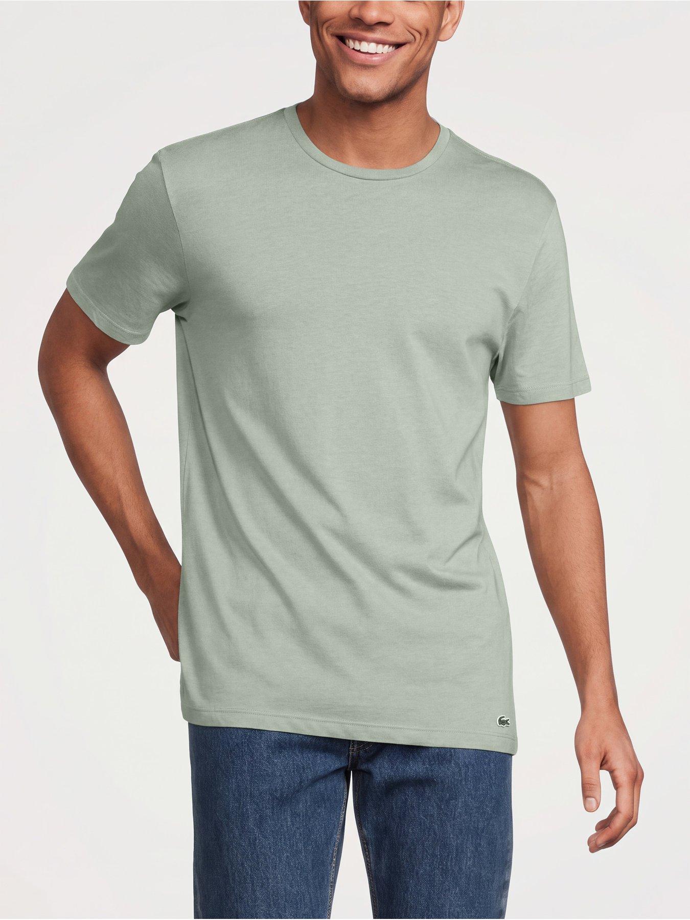 Image 2 of 5 of Lacoste 3 Pack Slim Fit Cotton T-Shirt - Multi
