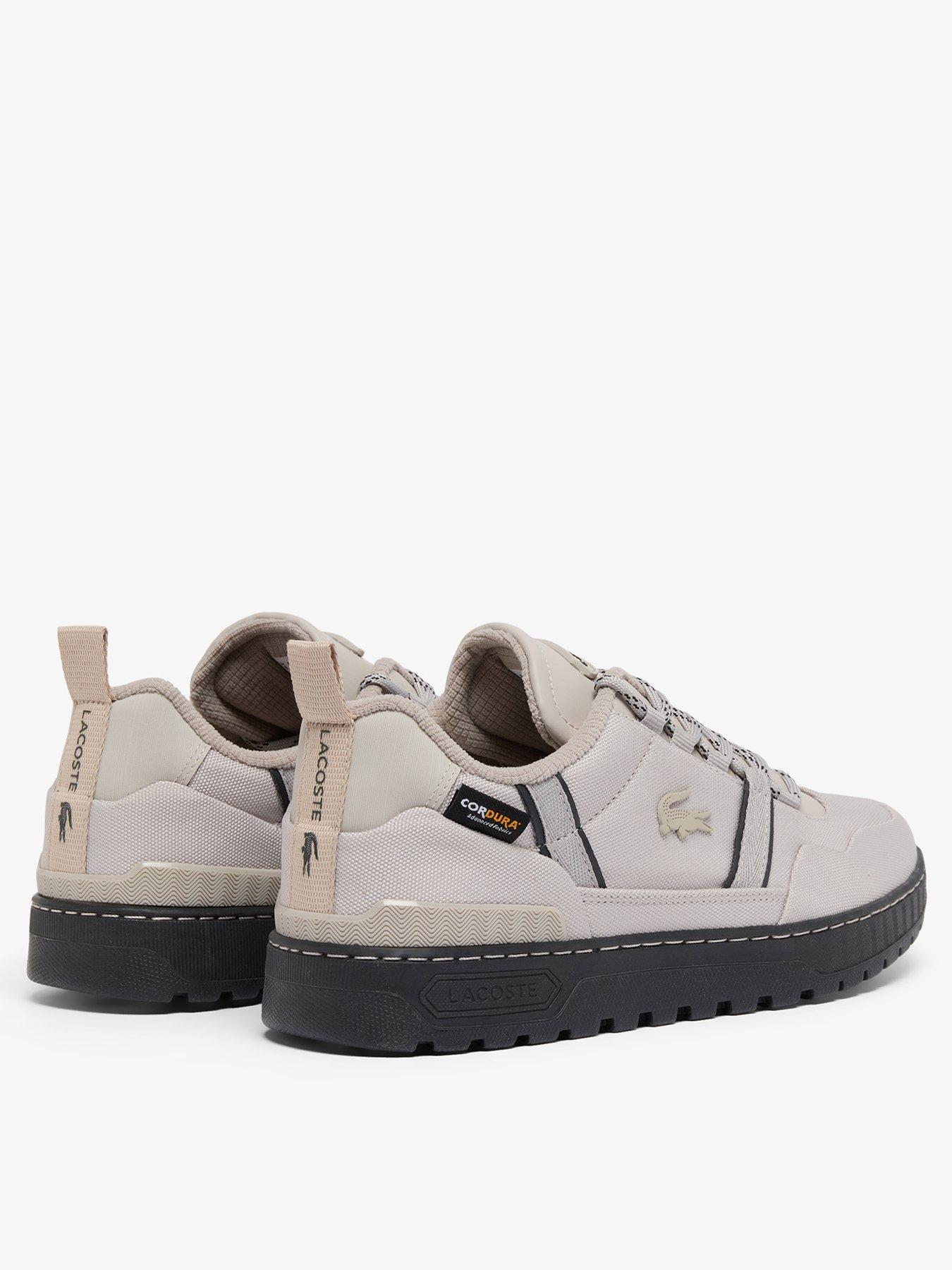 Image 3 of 6 of Lacoste Mens Cordura Chunky Tread Lace-Up Trainers - Grey