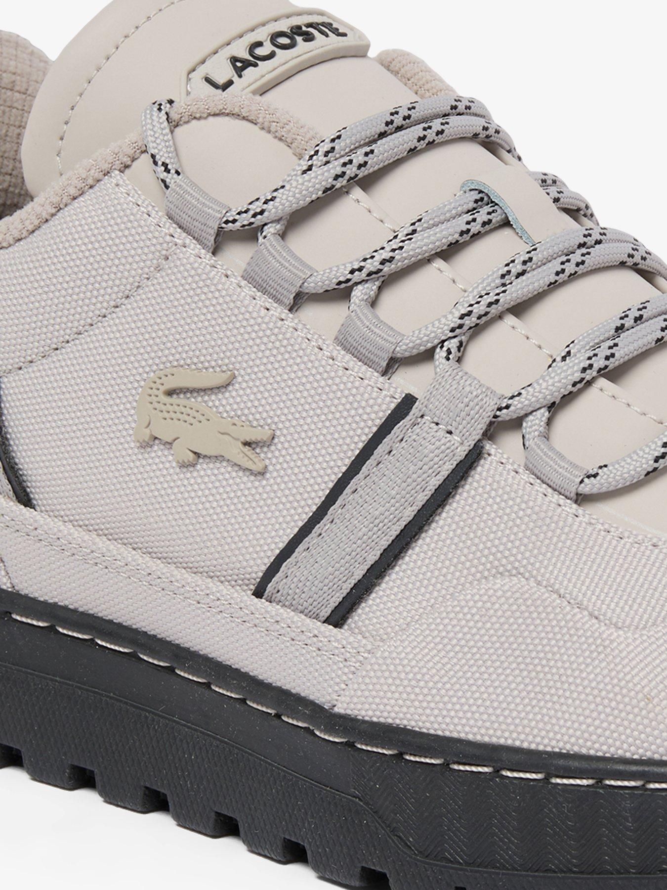 Image 6 of 6 of Lacoste Mens Cordura Chunky Tread Lace-Up Trainers - Grey