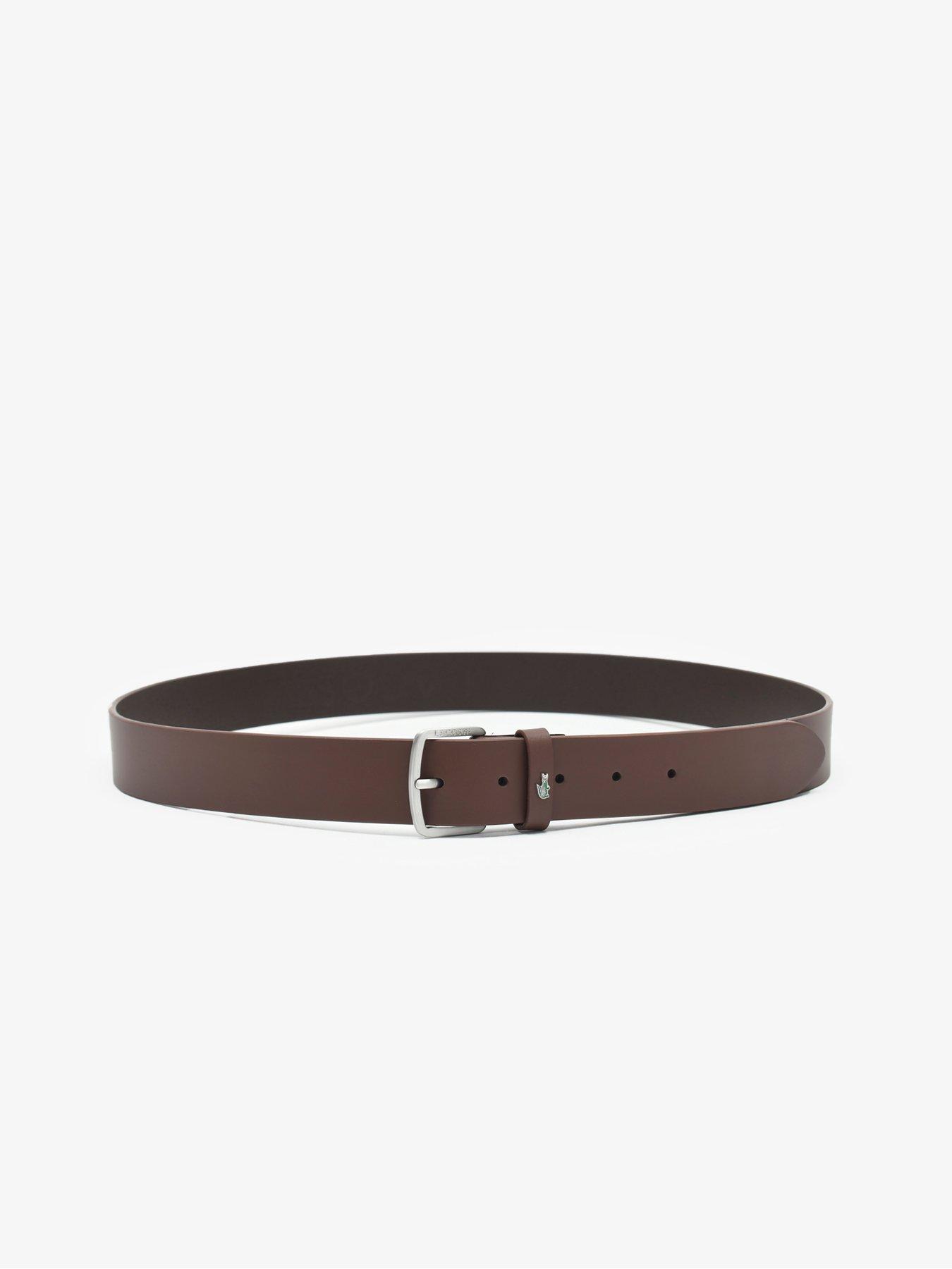 Image 2 of 3 of Lacoste Leather Belt - Brown
